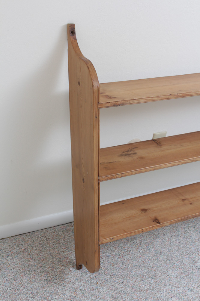 Antique Pine Wall Shelf
