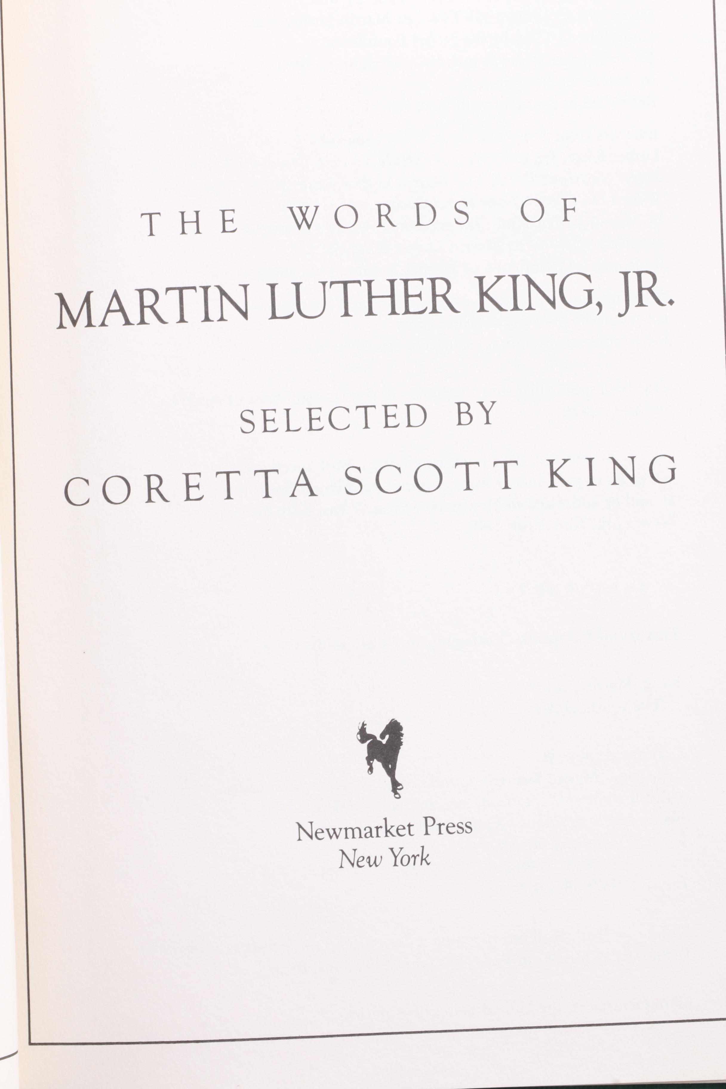 Coretta Scott King Ephemera and Inscribed Book