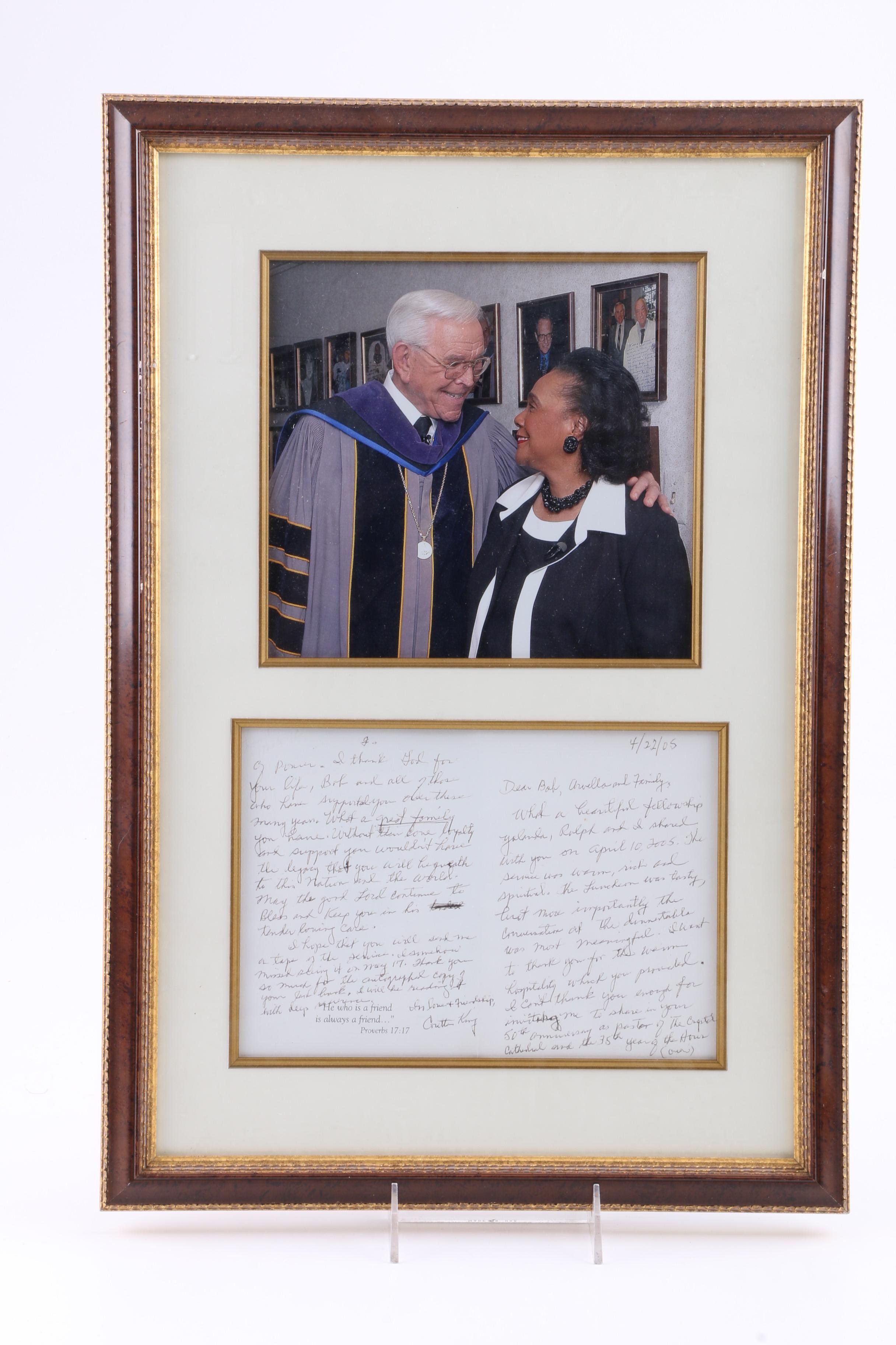 Coretta Scott King Ephemera and Inscribed Book