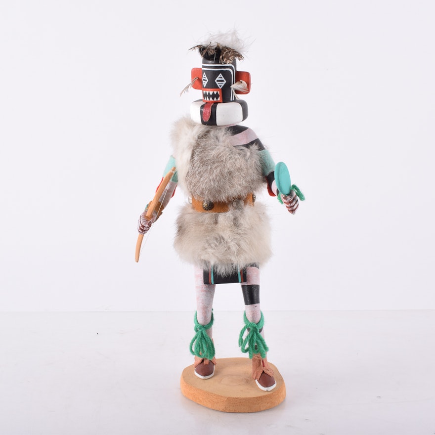 Joel Nahson Hoya Kachina Doll "Left-Handed Hunter"