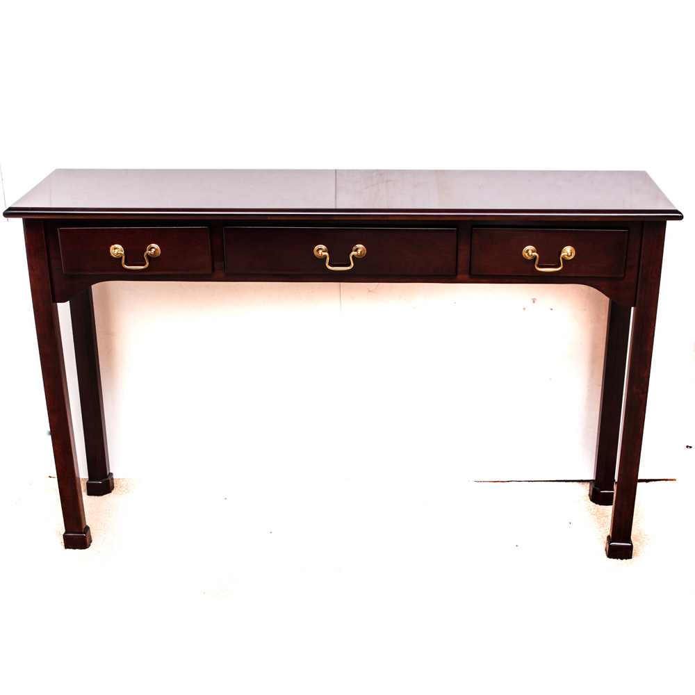 Mahogany Sofa Table by the Bombay Company