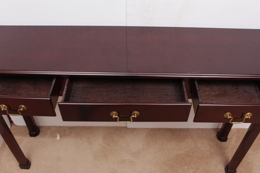 Mahogany Sofa Table by the Bombay Company