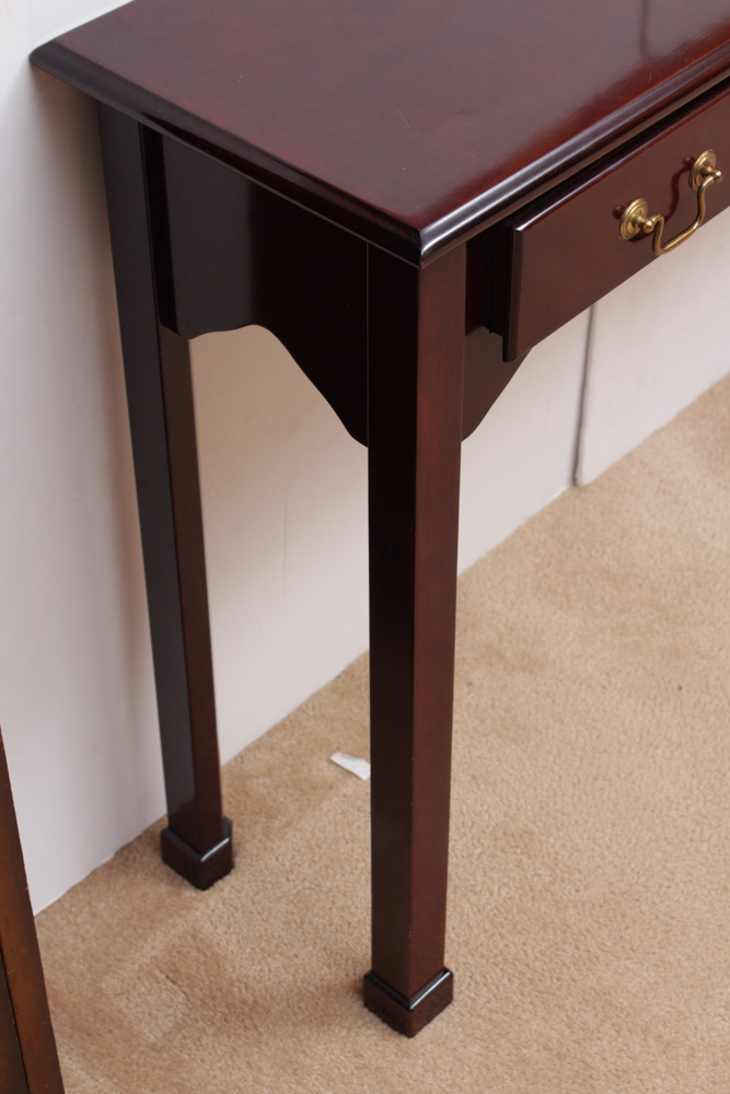Mahogany Sofa Table by the Bombay Company