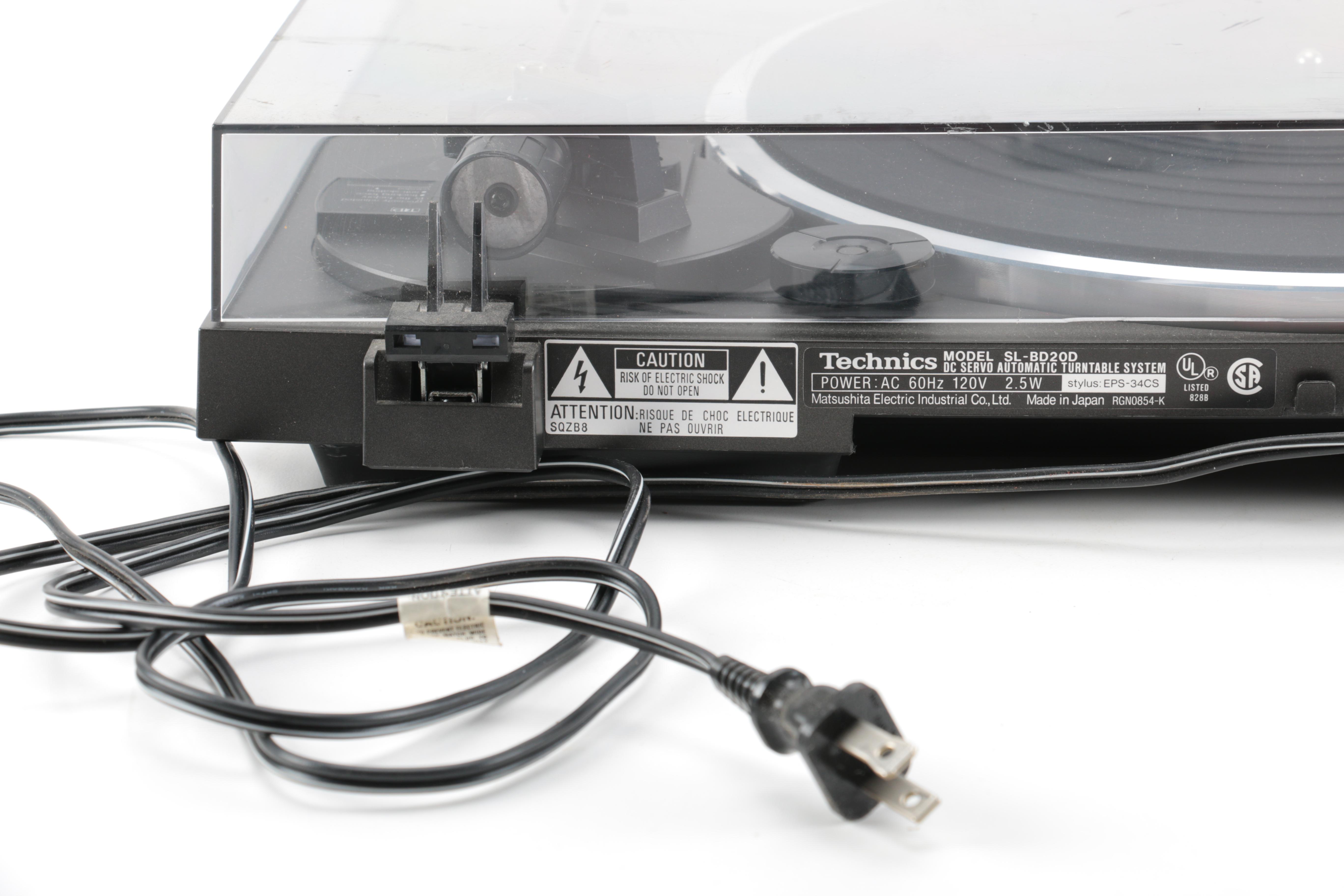 Technics DC Servo Automatic Turntable System SL-BD20D