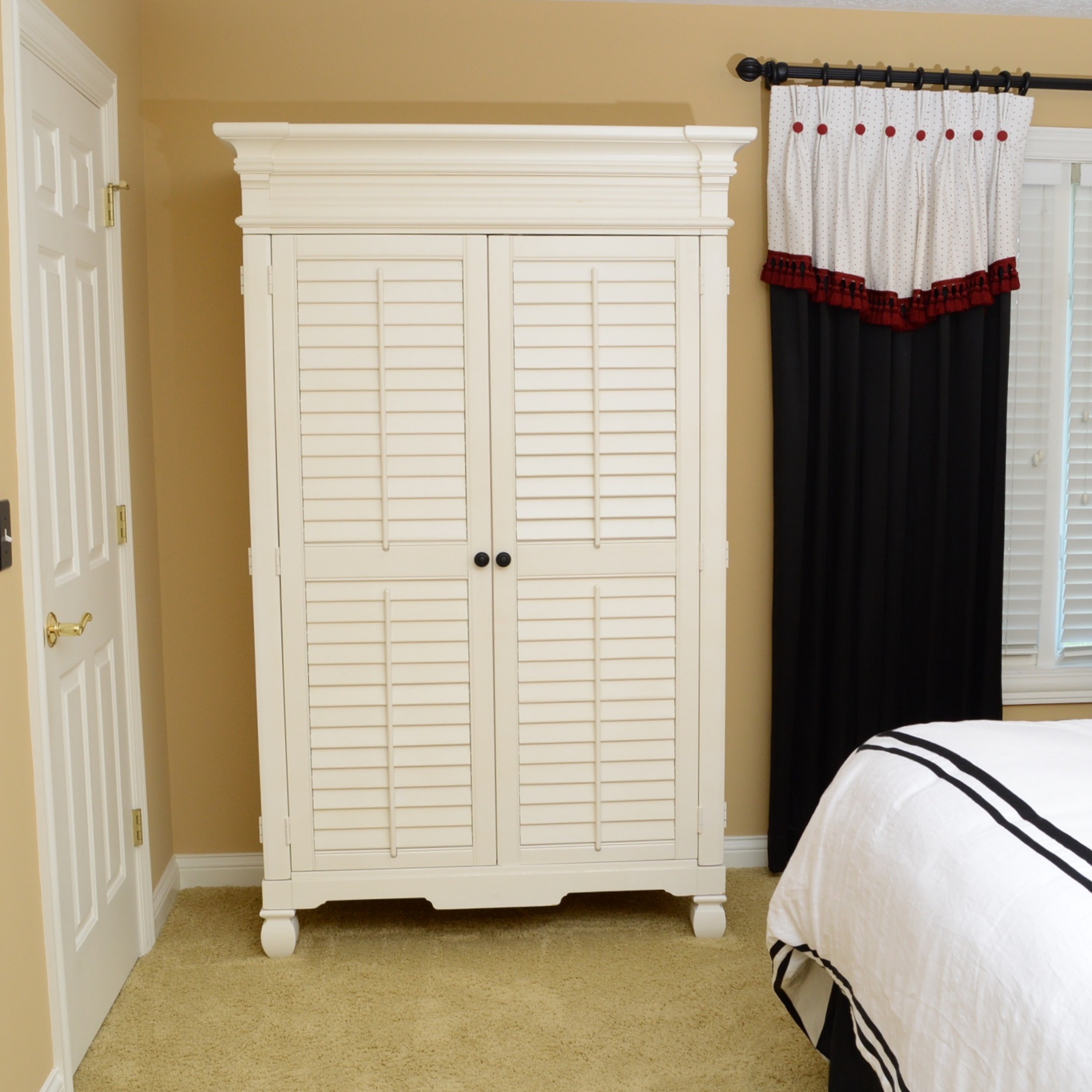 American Signature Armoire with Louvered Doors