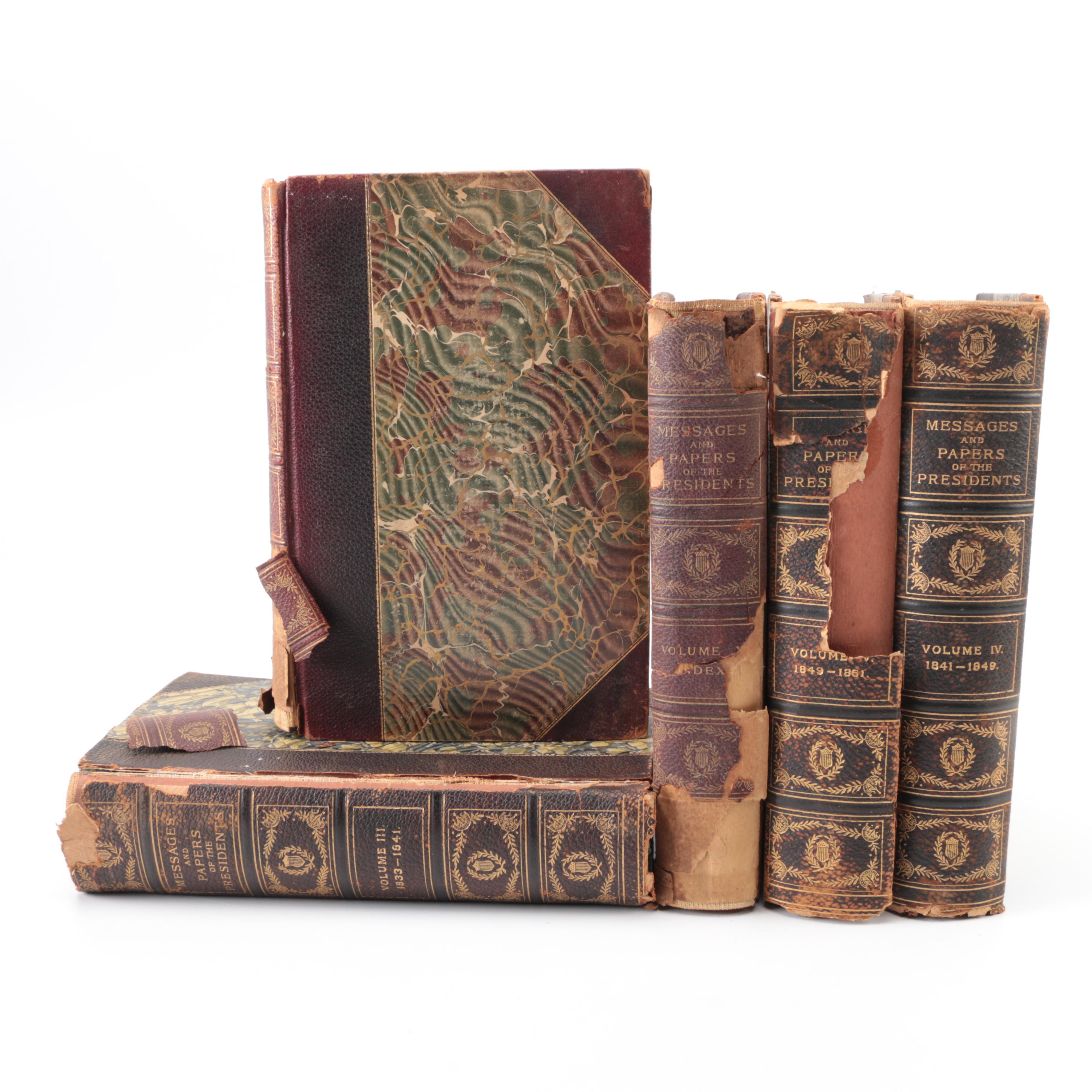 1902 Five -Volume "Messages and Papers of the Presidents" by James D. Richardson