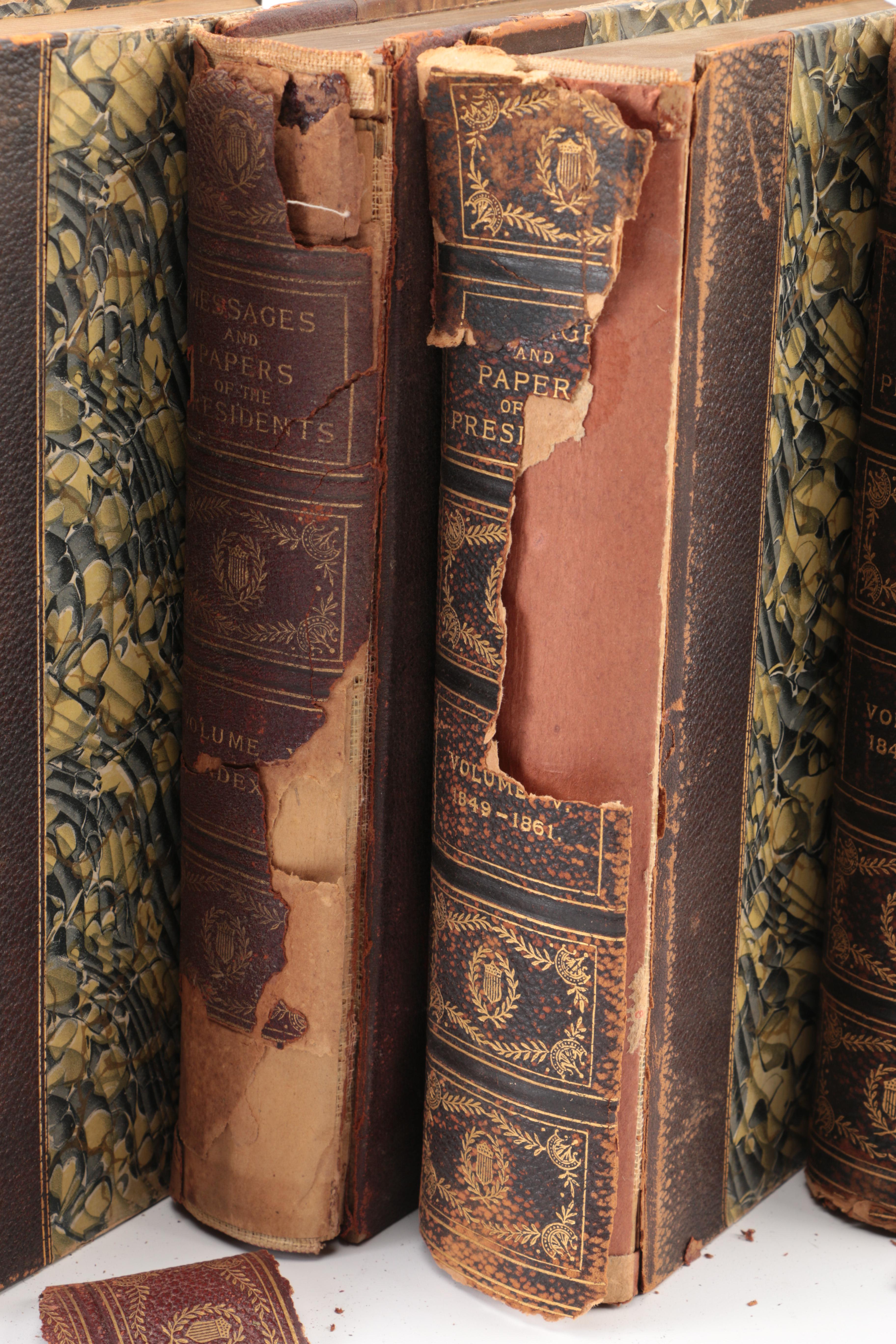 1902 Five -Volume "Messages and Papers of the Presidents" by James D. Richardson