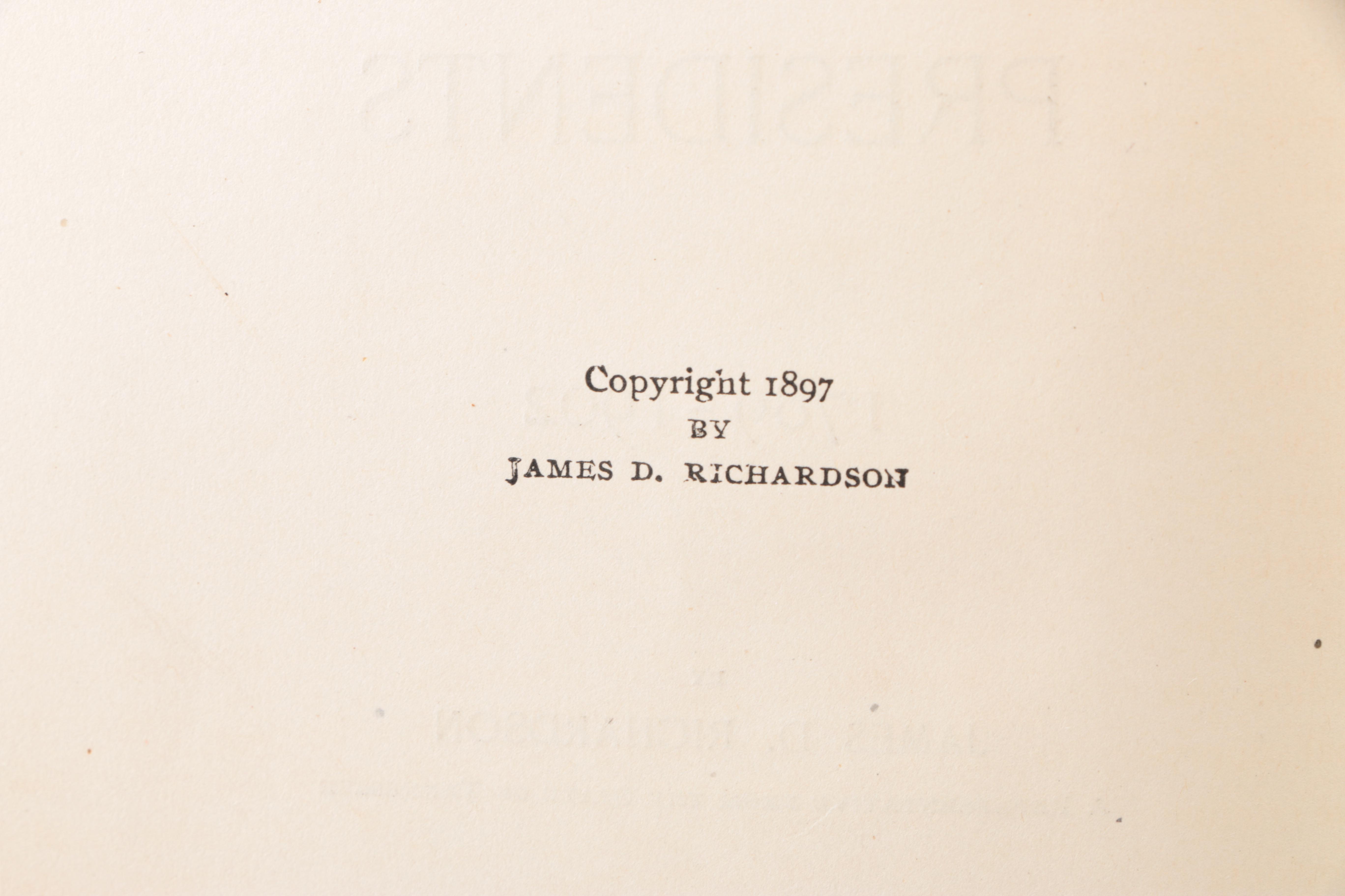 1902 Five -Volume "Messages and Papers of the Presidents" by James D. Richardson