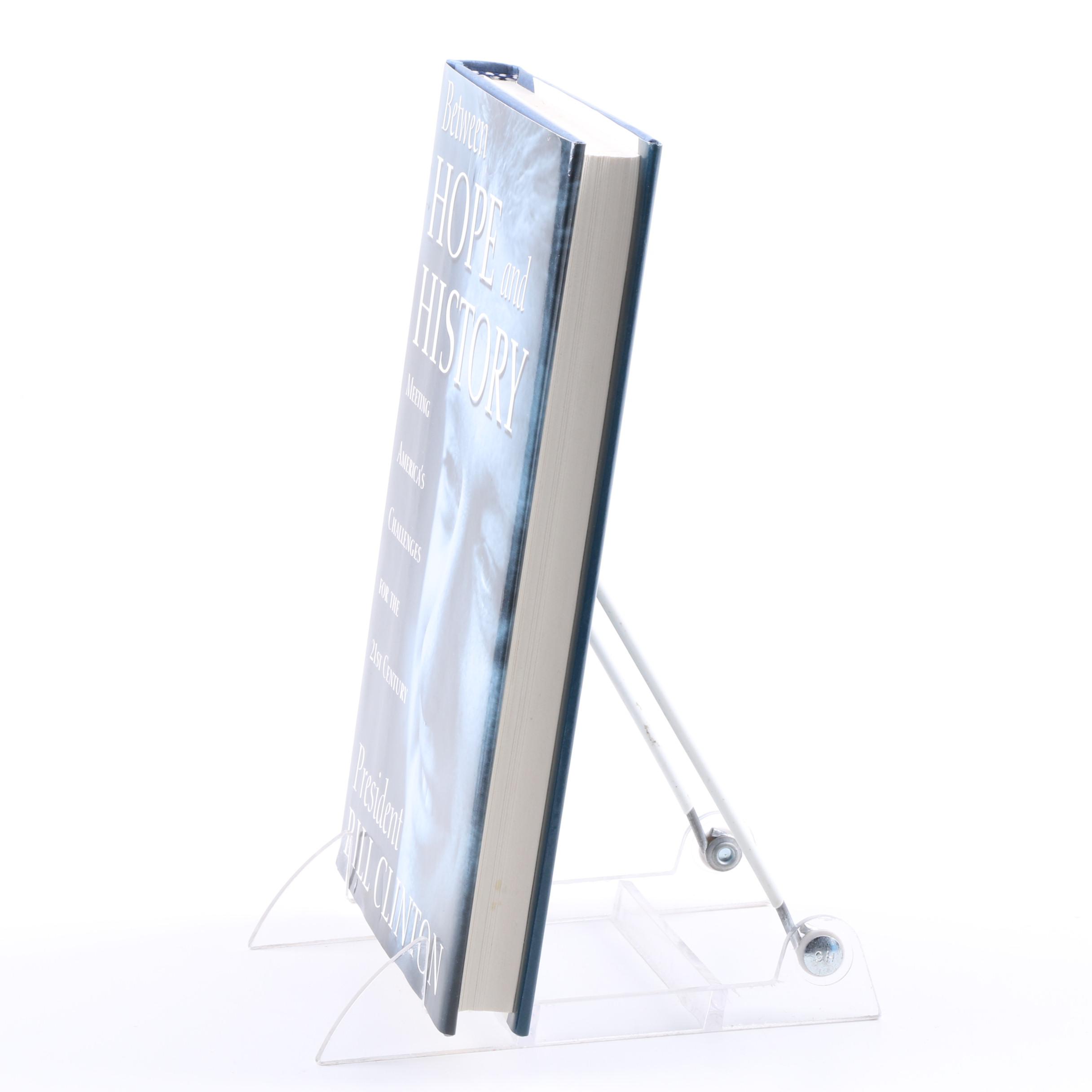 Signed Letter and "Between Hope and History" by Bill Clinton