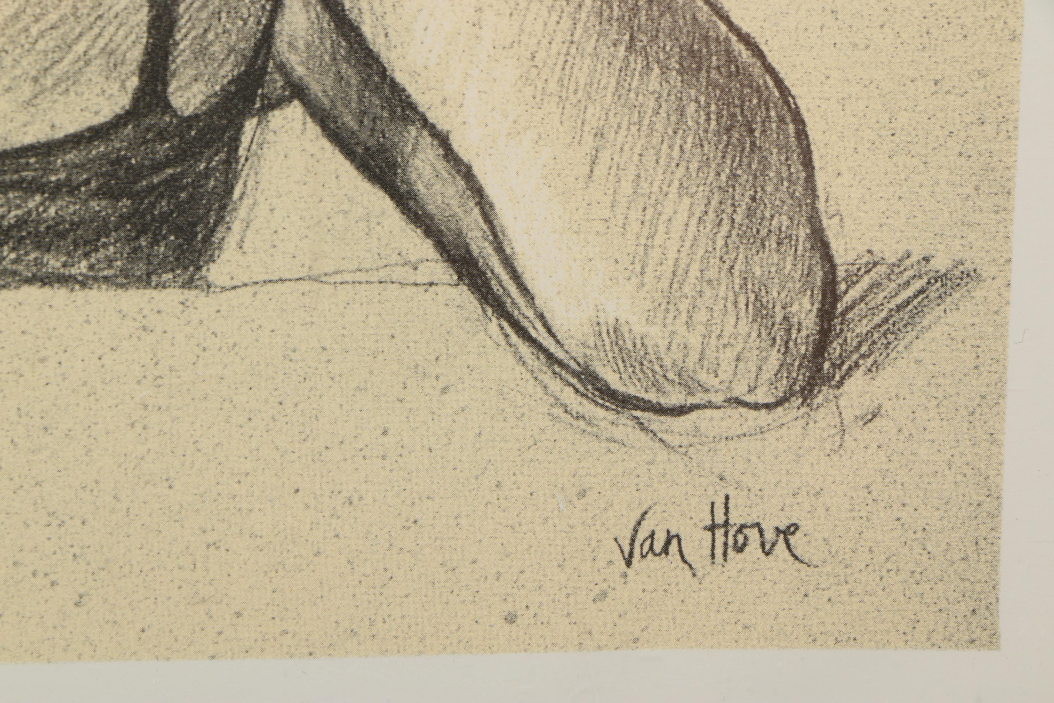 Offset Lithographs After Francine Van Hove Sketches