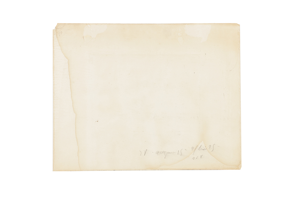 V.D. Velde Signed Etching on Paper "Den Haag Vredespaleis"