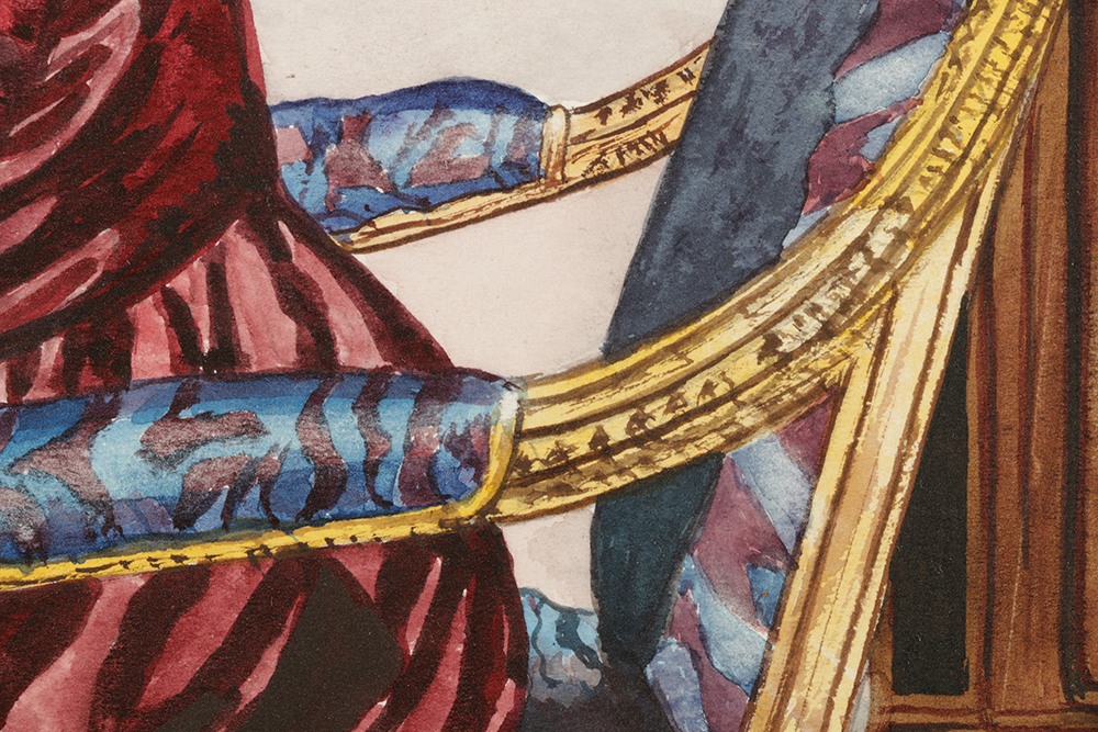 After Harold Knight Watercolor Painting on Paper "The Letter"