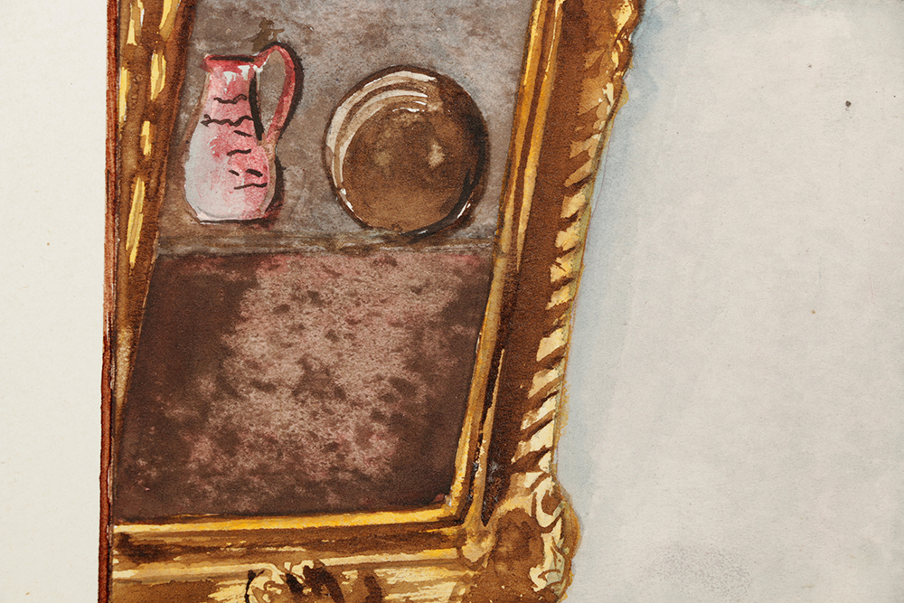 After Harold Knight Watercolor Painting on Paper "The Letter"