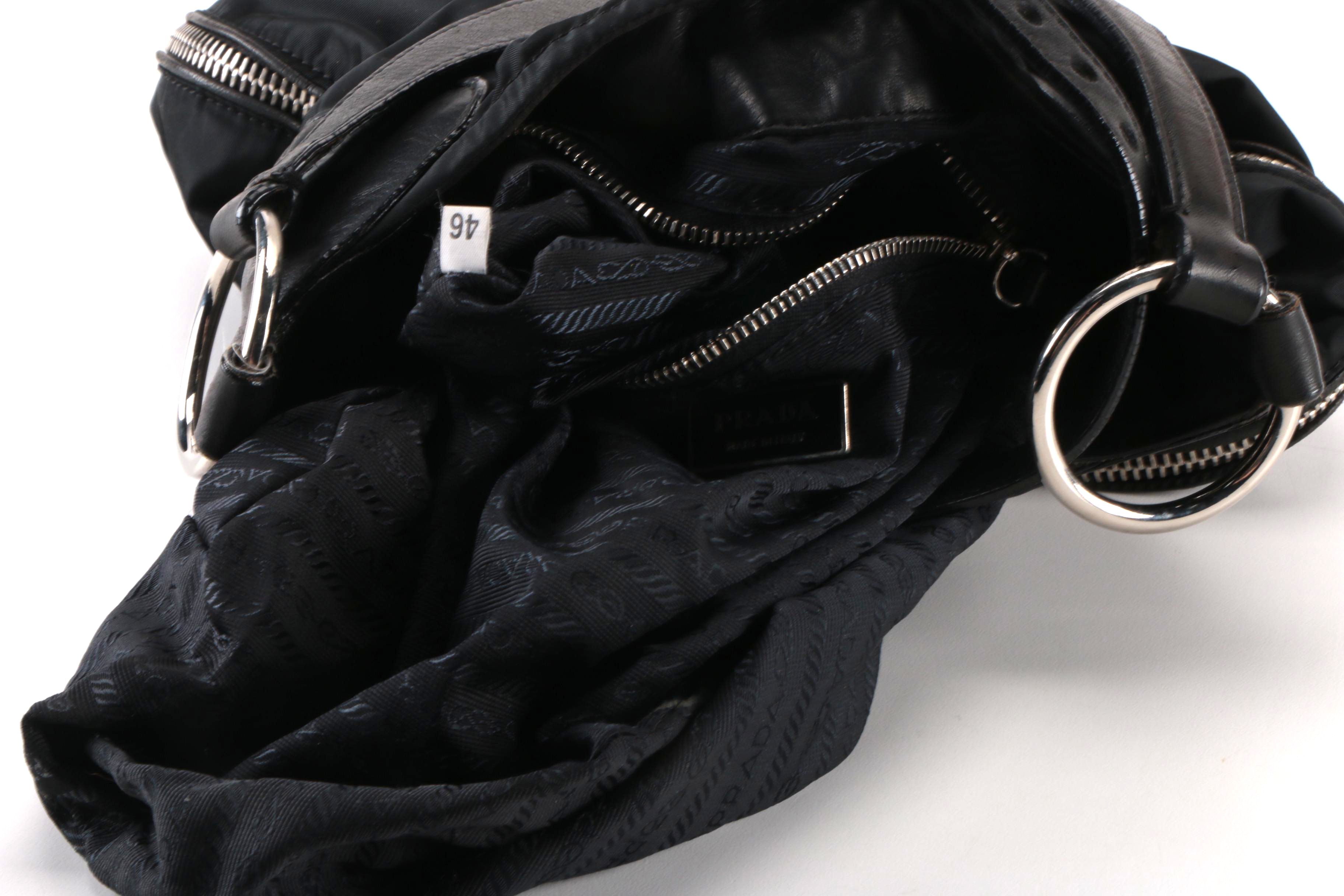 Prada Black Nylon Handbag