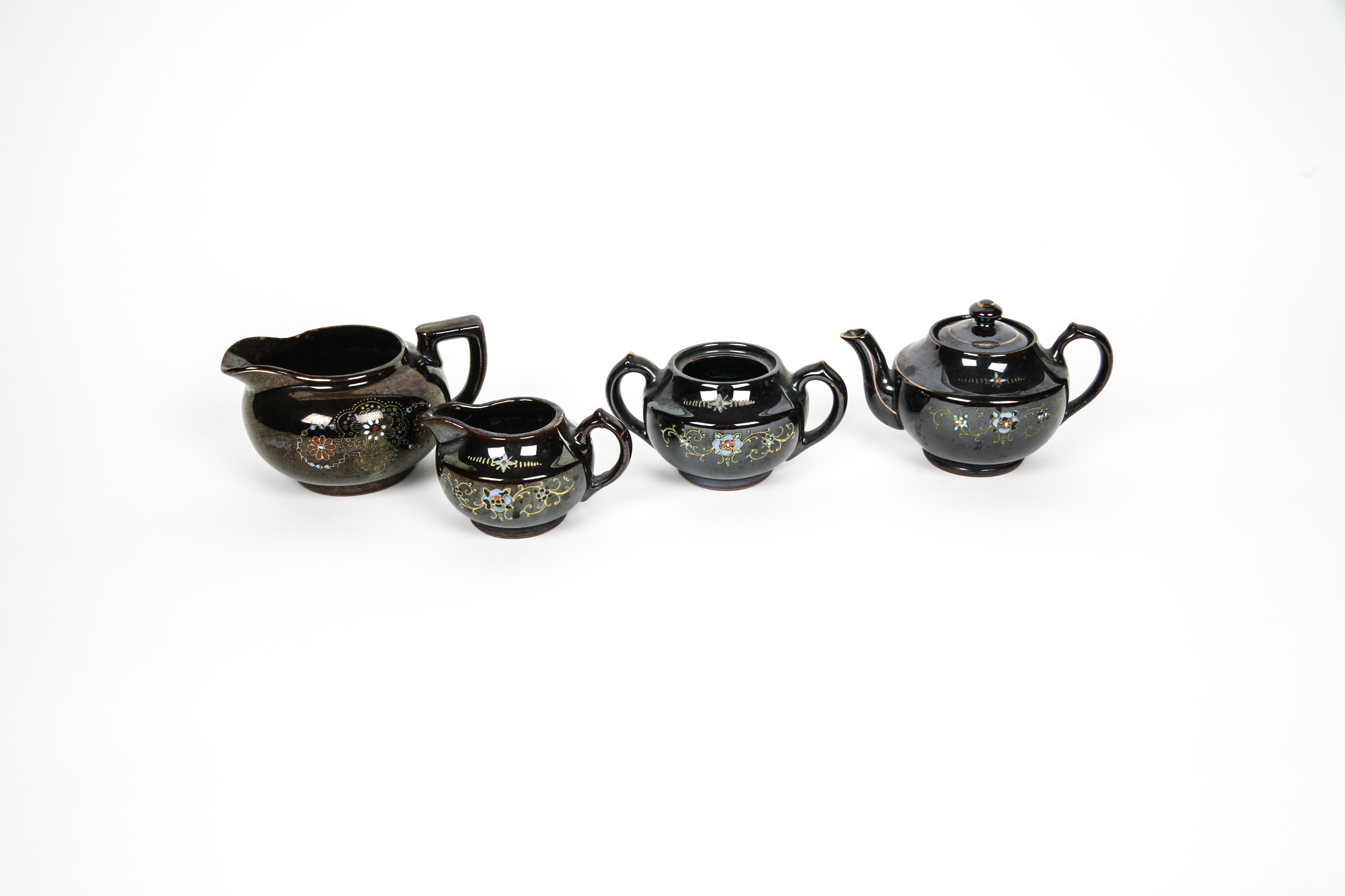 Glazed Pottery Tea Set