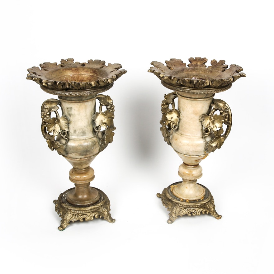 Pair of Ornate Vases
