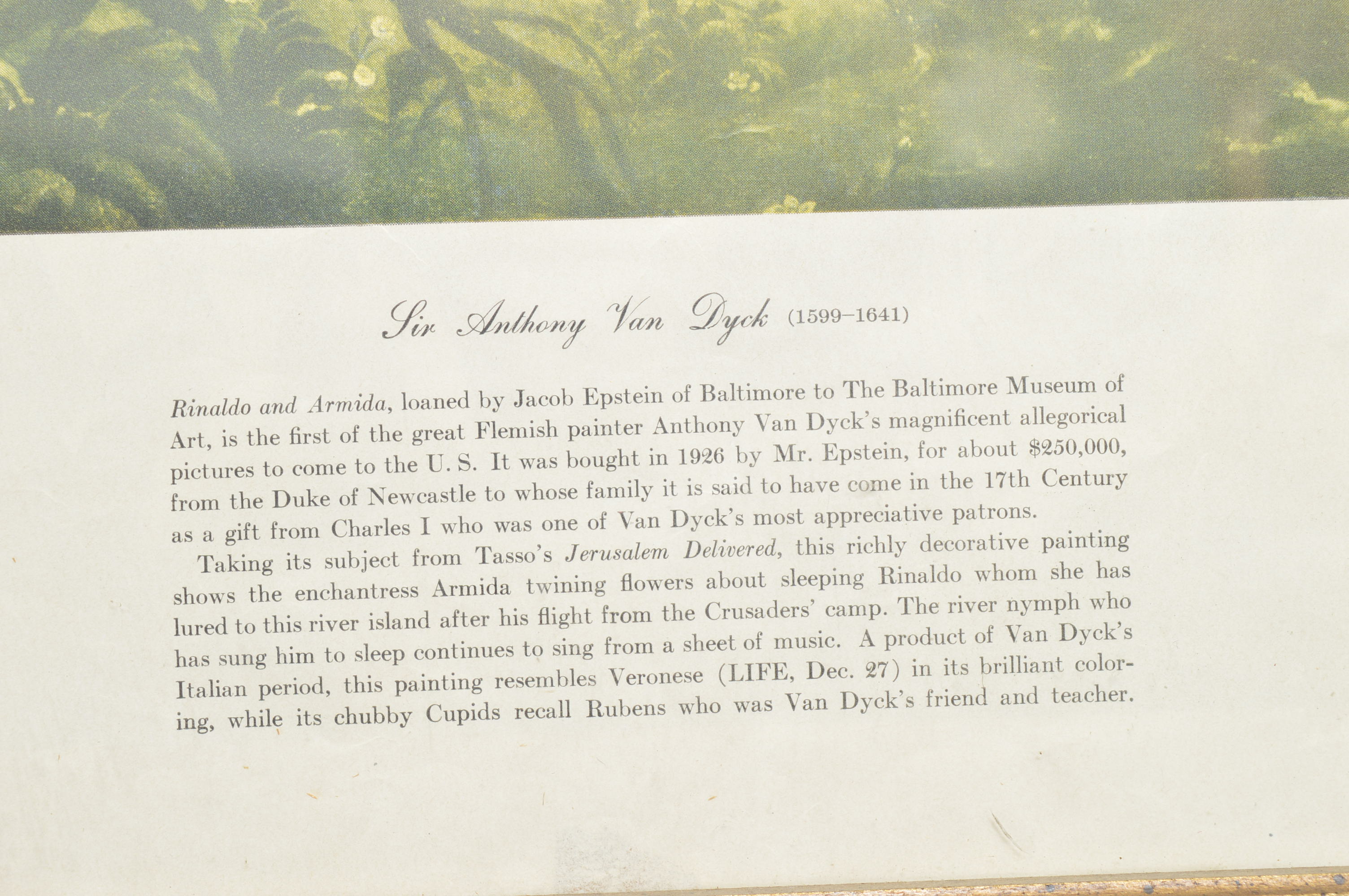 Offset Lithographs After Originals by Rubens and van Dyck