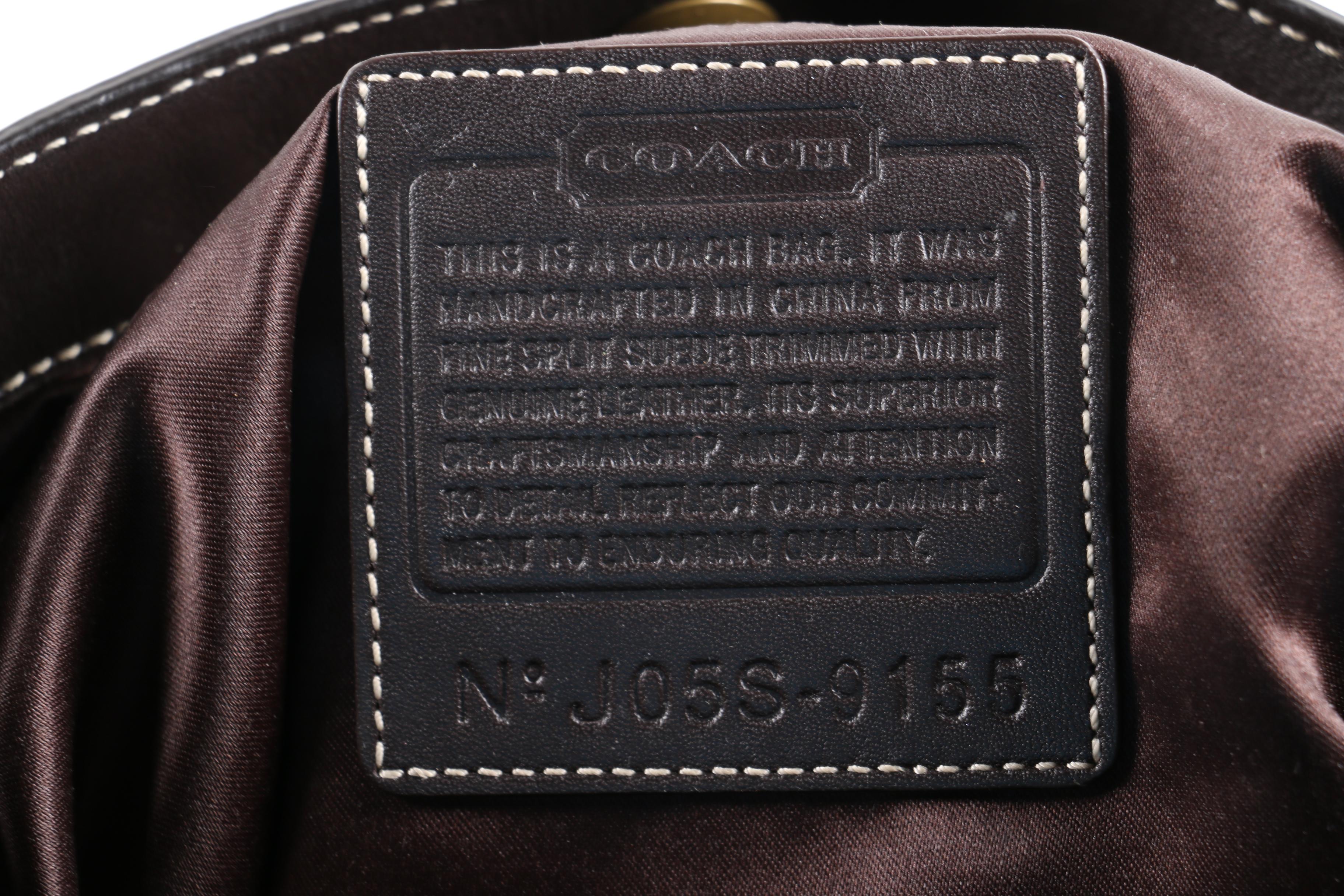 Coach Suede Fringe Tote Handbag