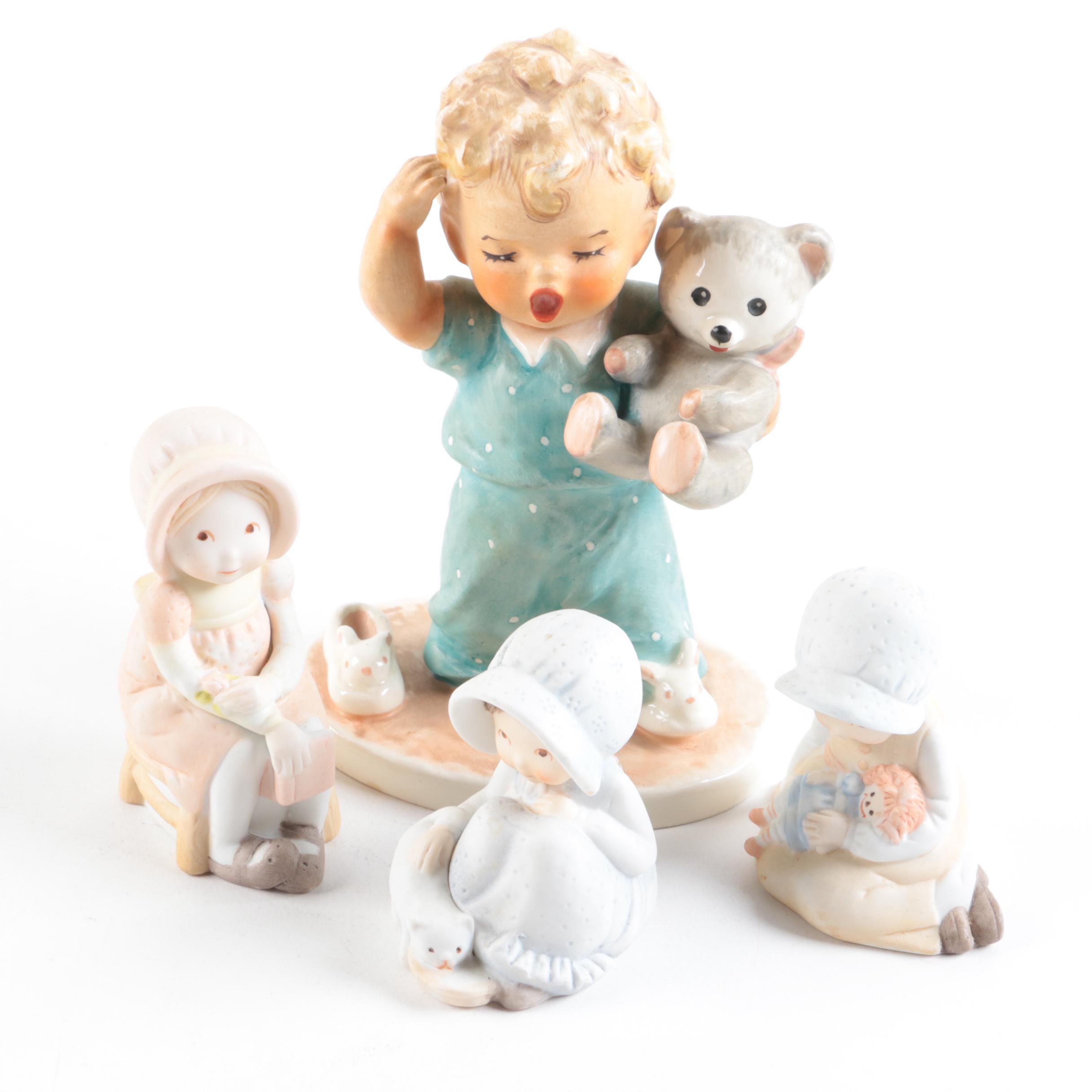 Porcelain Figurine Including Holly Hobbie