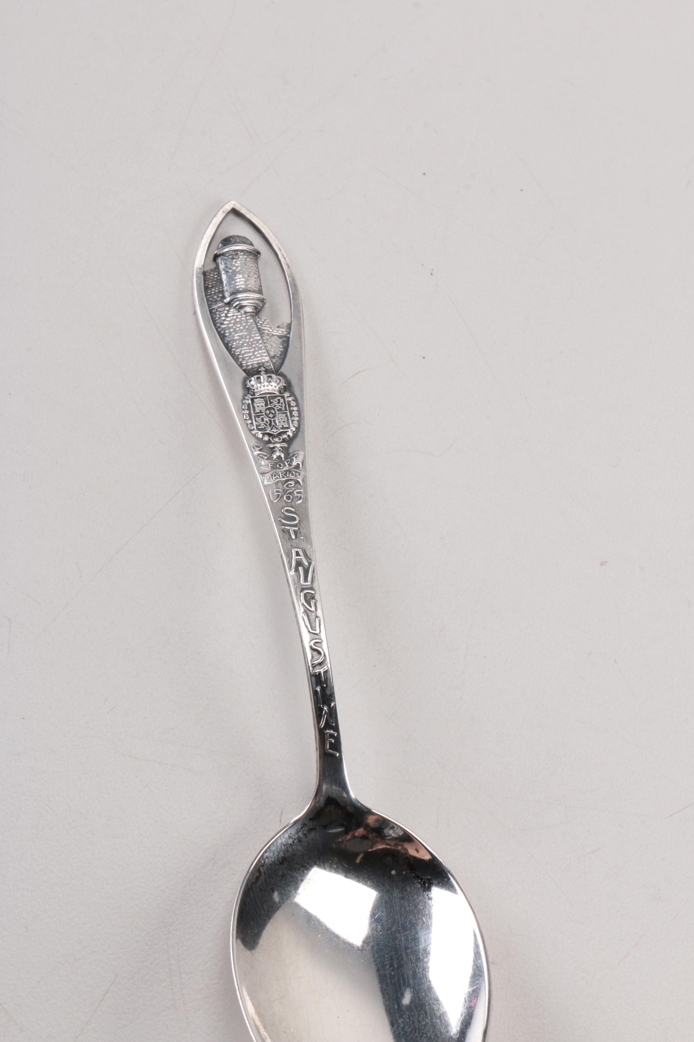Sterling Silver Las Vegas and St. Augustine Souvenir Spoons