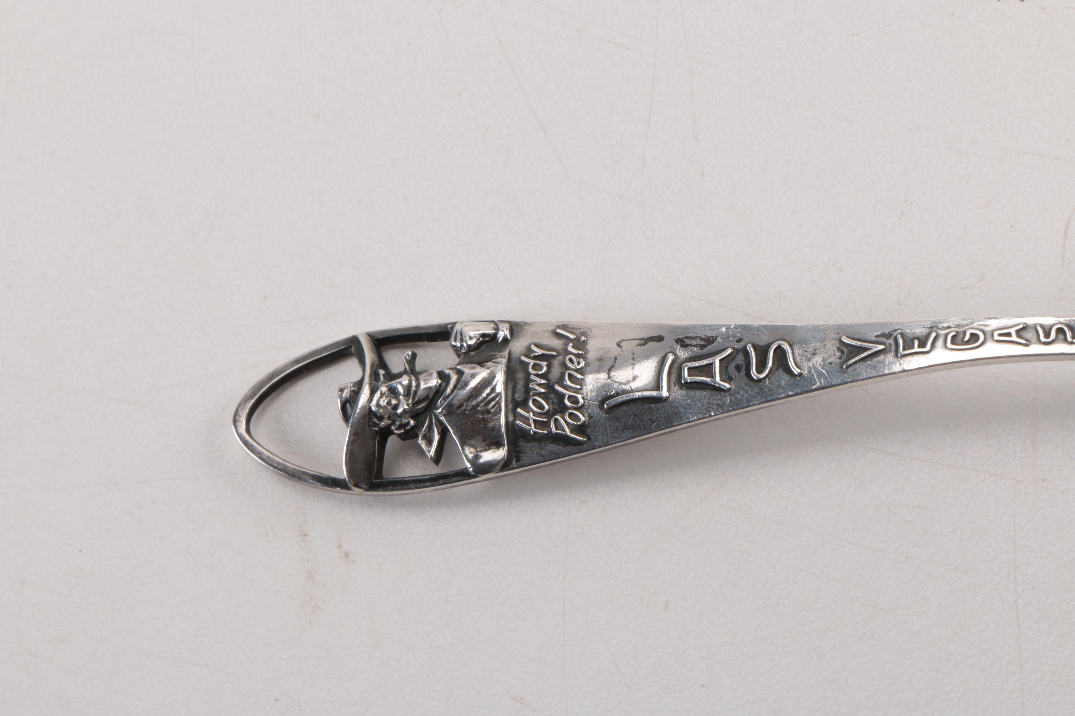 Sterling Silver Las Vegas and St. Augustine Souvenir Spoons