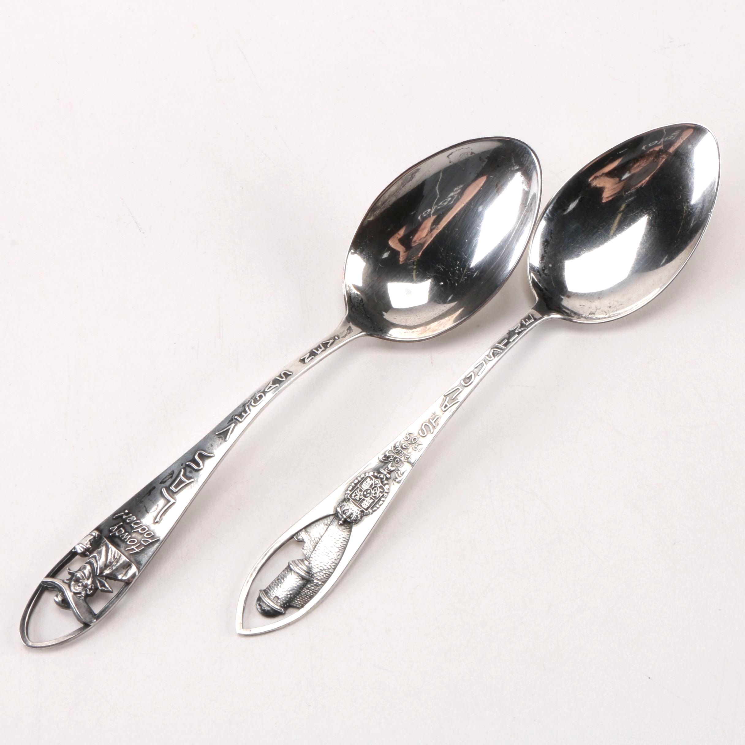 Sterling Silver Las Vegas and St. Augustine Souvenir Spoons