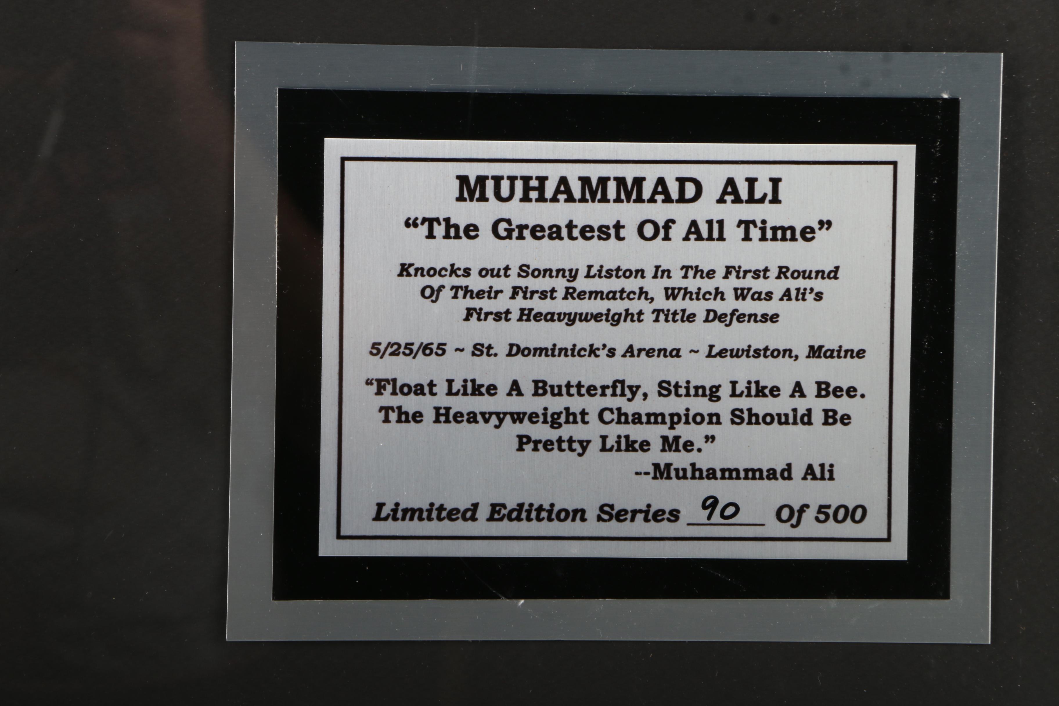 Limited Edition Signed Muhammad Ali Boxing Shorts