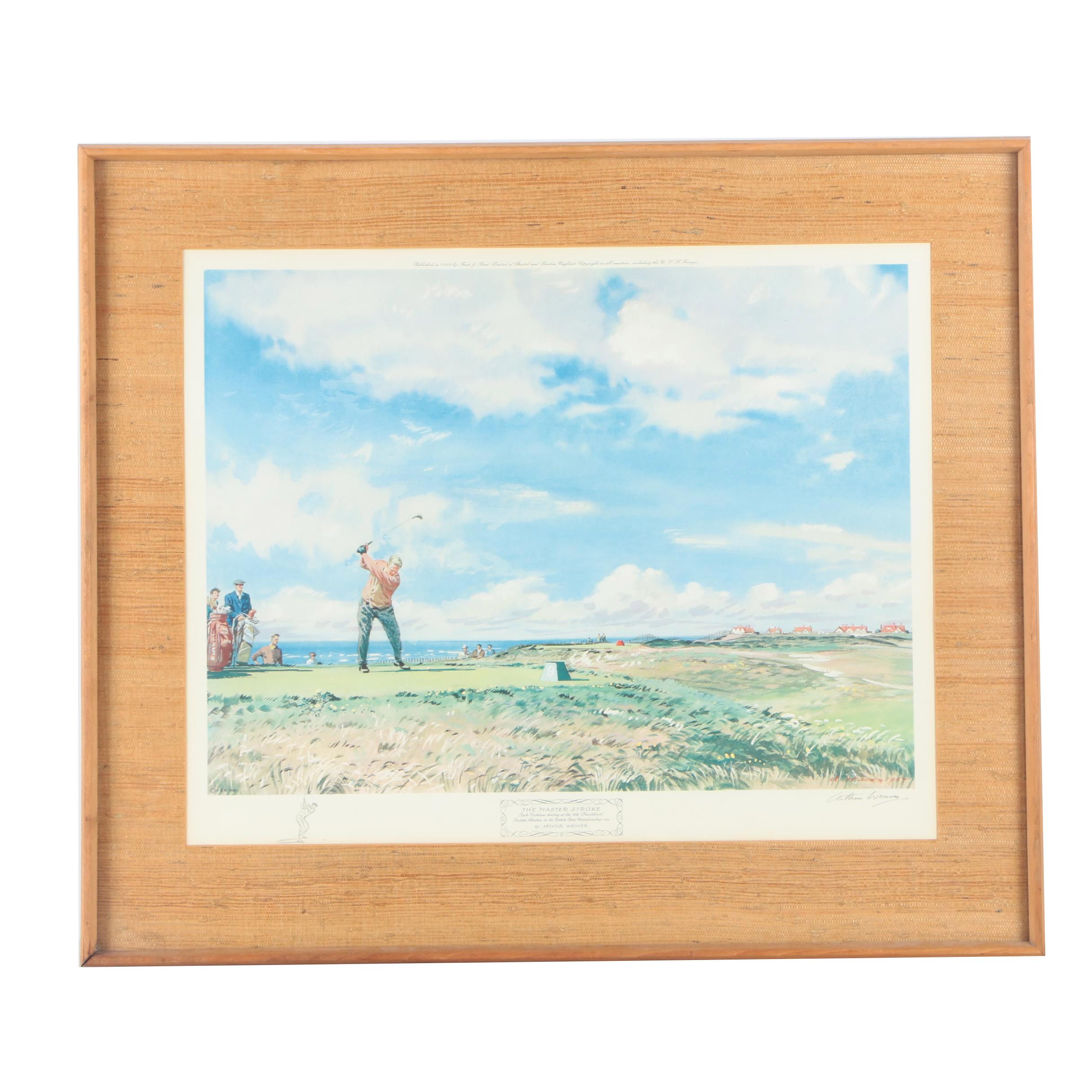 Giclee After Arthur Weaver's Painting "The Master Stroke"