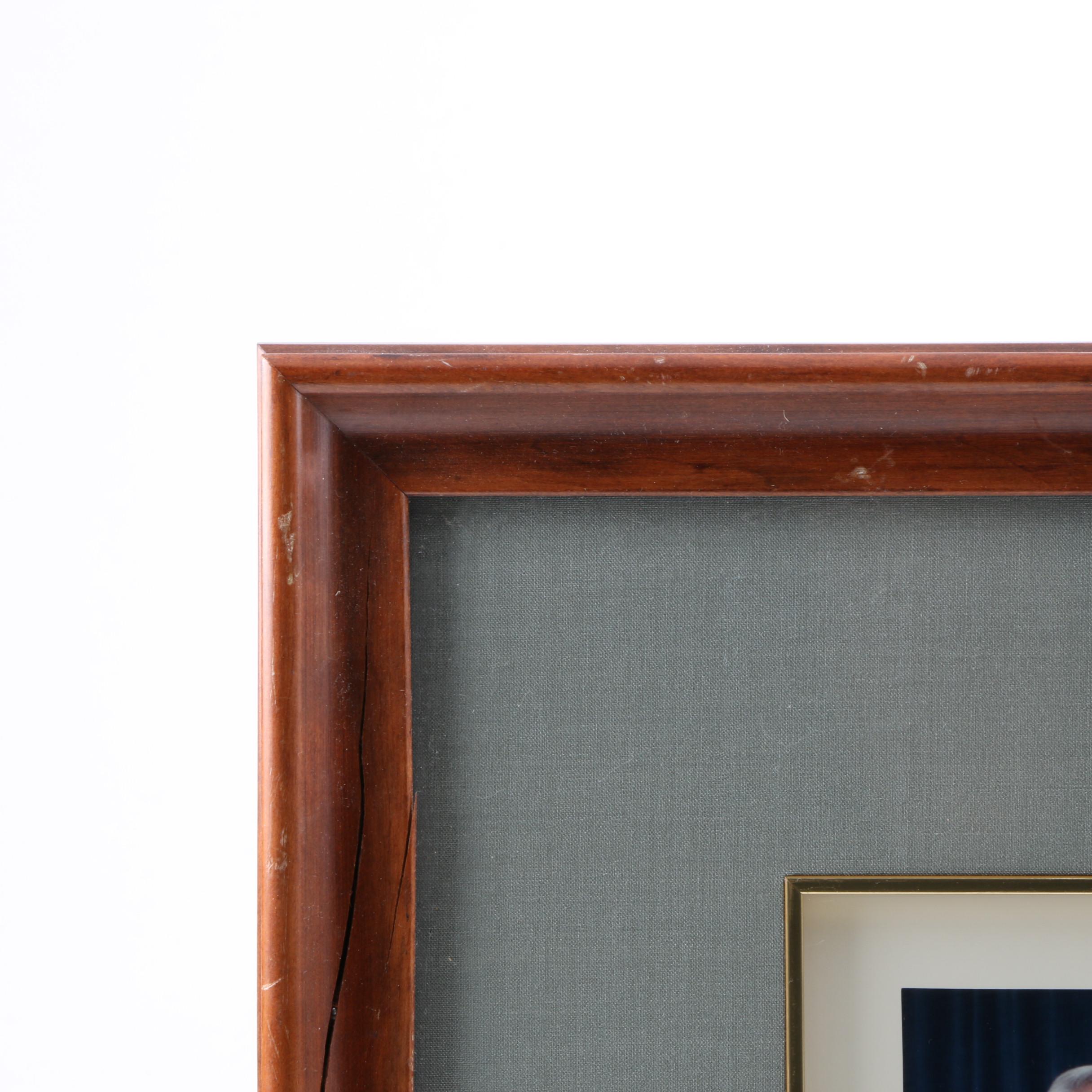 Framed Photo V.P. George Bush, Mrs. Bush and Rev. and Ms Schuller