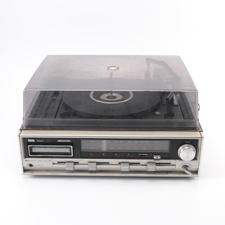 SoundDesign AM/FM Stereo Receiver Turntable