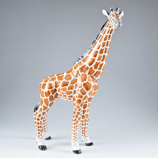 Large Italian Ceramic Giraffe Figurine