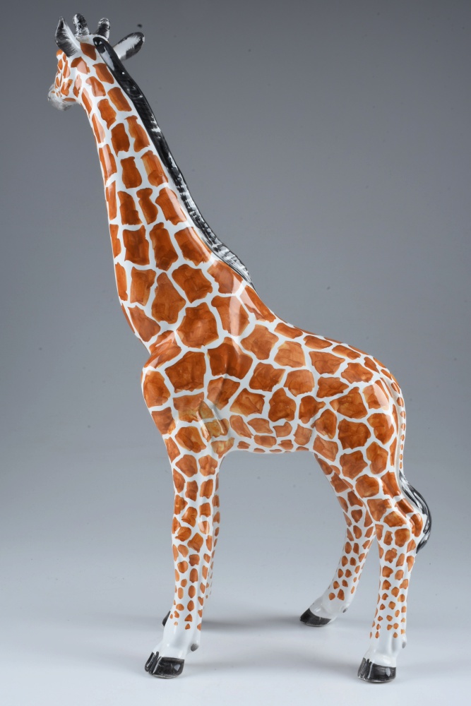Large Italian Ceramic Giraffe Figurine