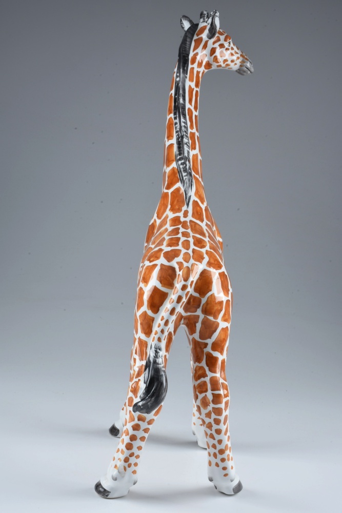 Large Italian Ceramic Giraffe Figurine