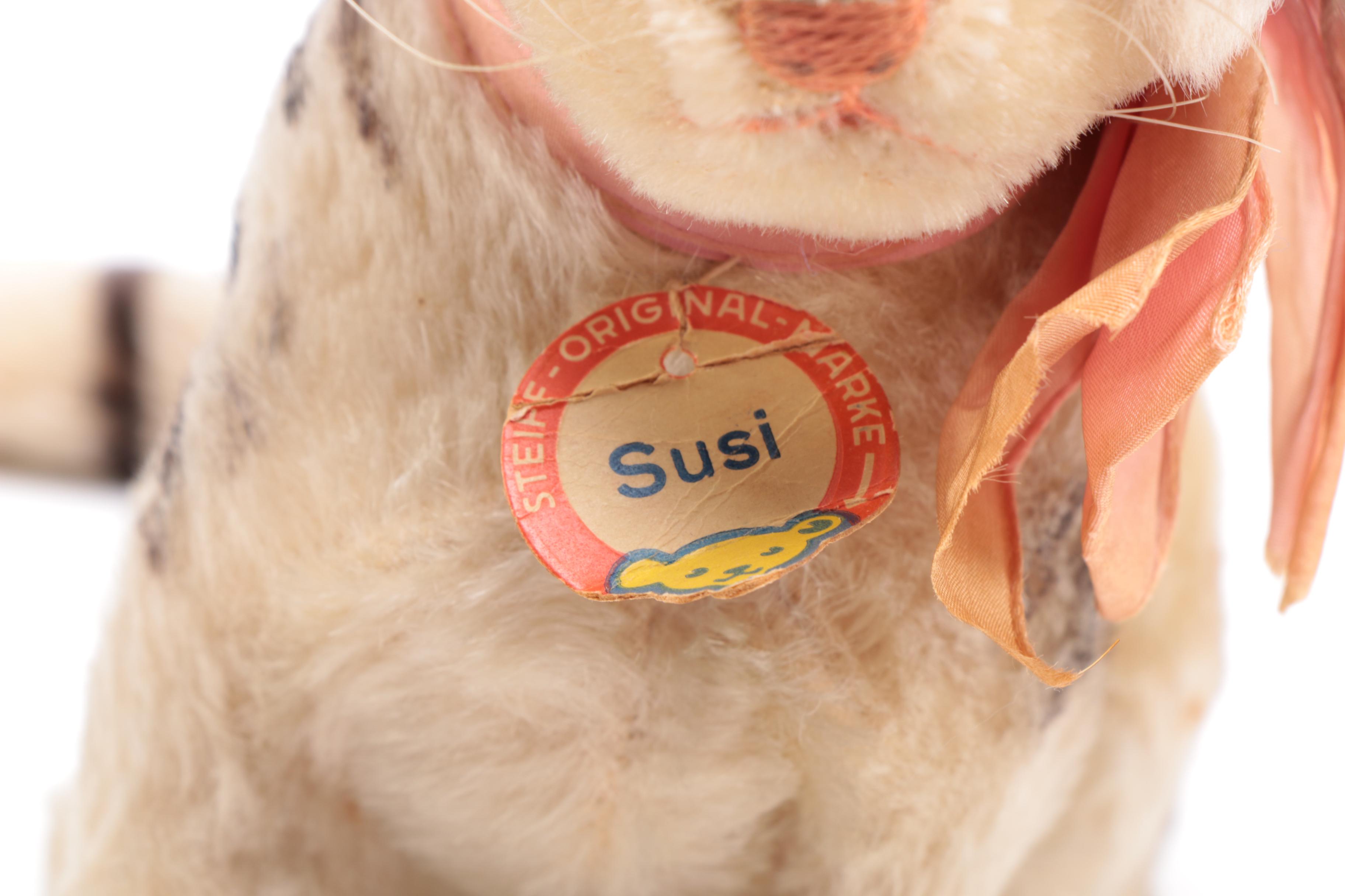 Stuffed Toys Including 1950s-Era Steiff Susi Cat