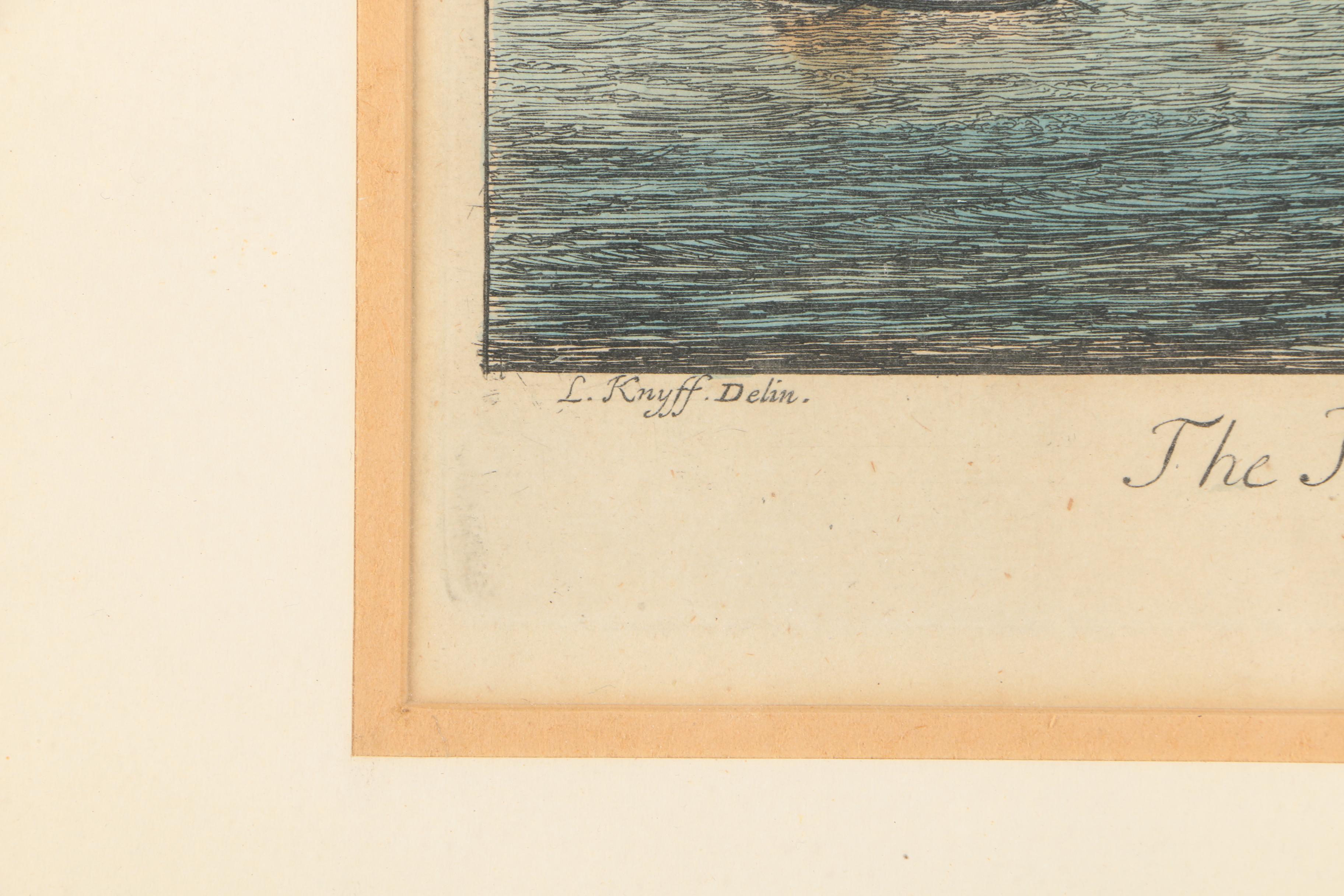 Jan Kip Antique Hand Colored Engraving After Leonard Knijff's "The Tower of London" From "Britannia Illustrata"