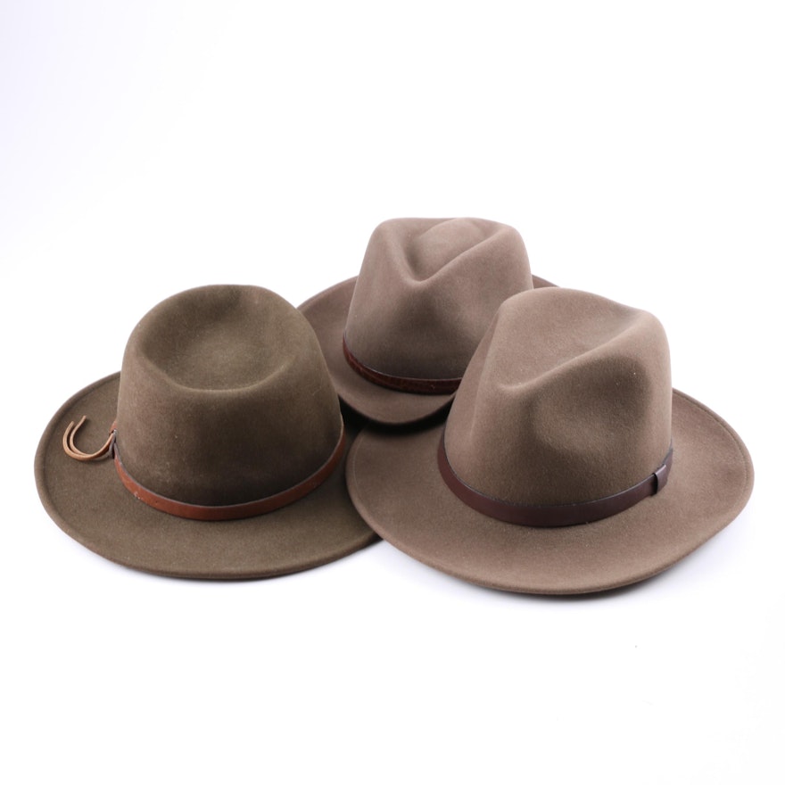 Three Outback Style Men's Hats