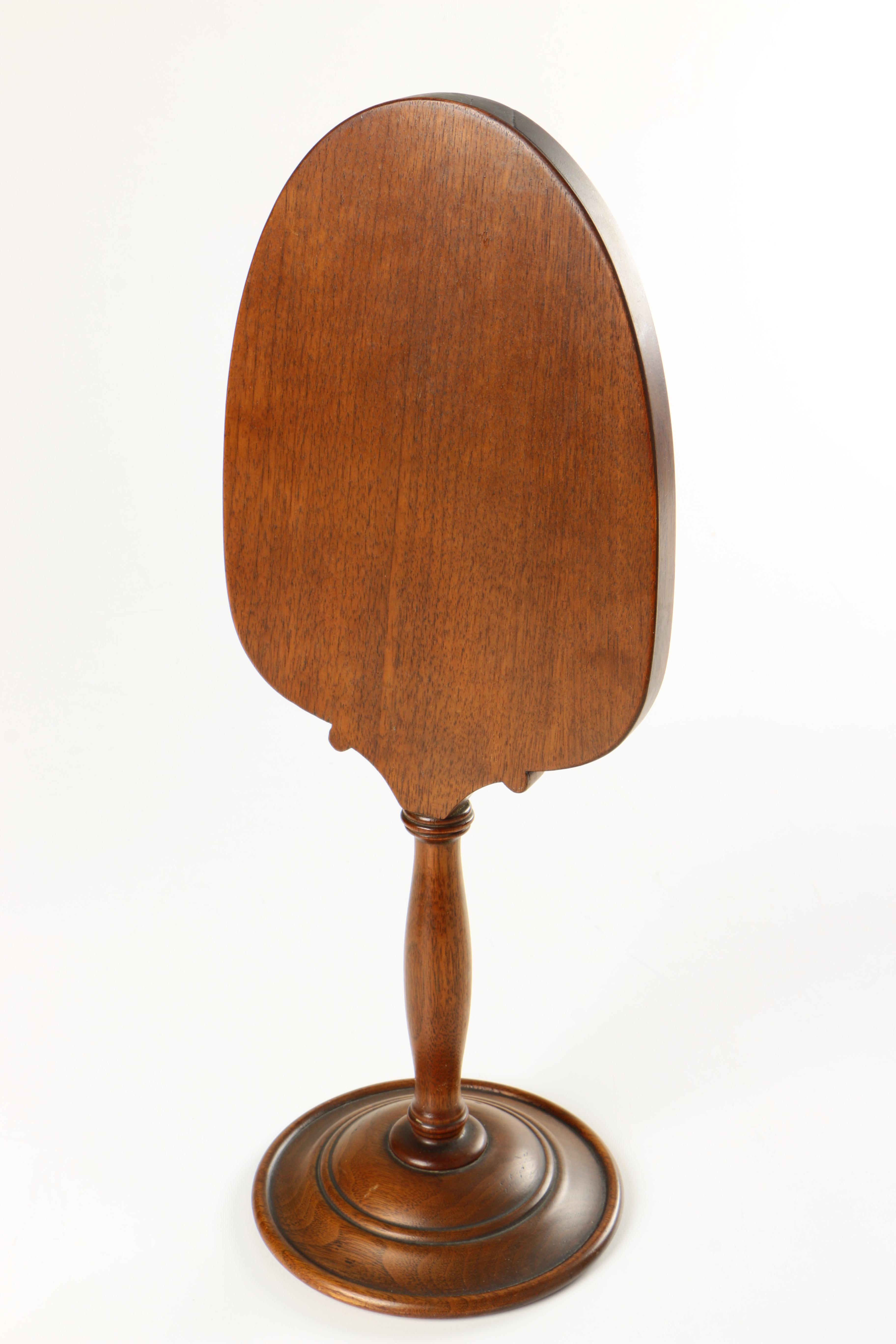 Wood Framed Mirror on Stand