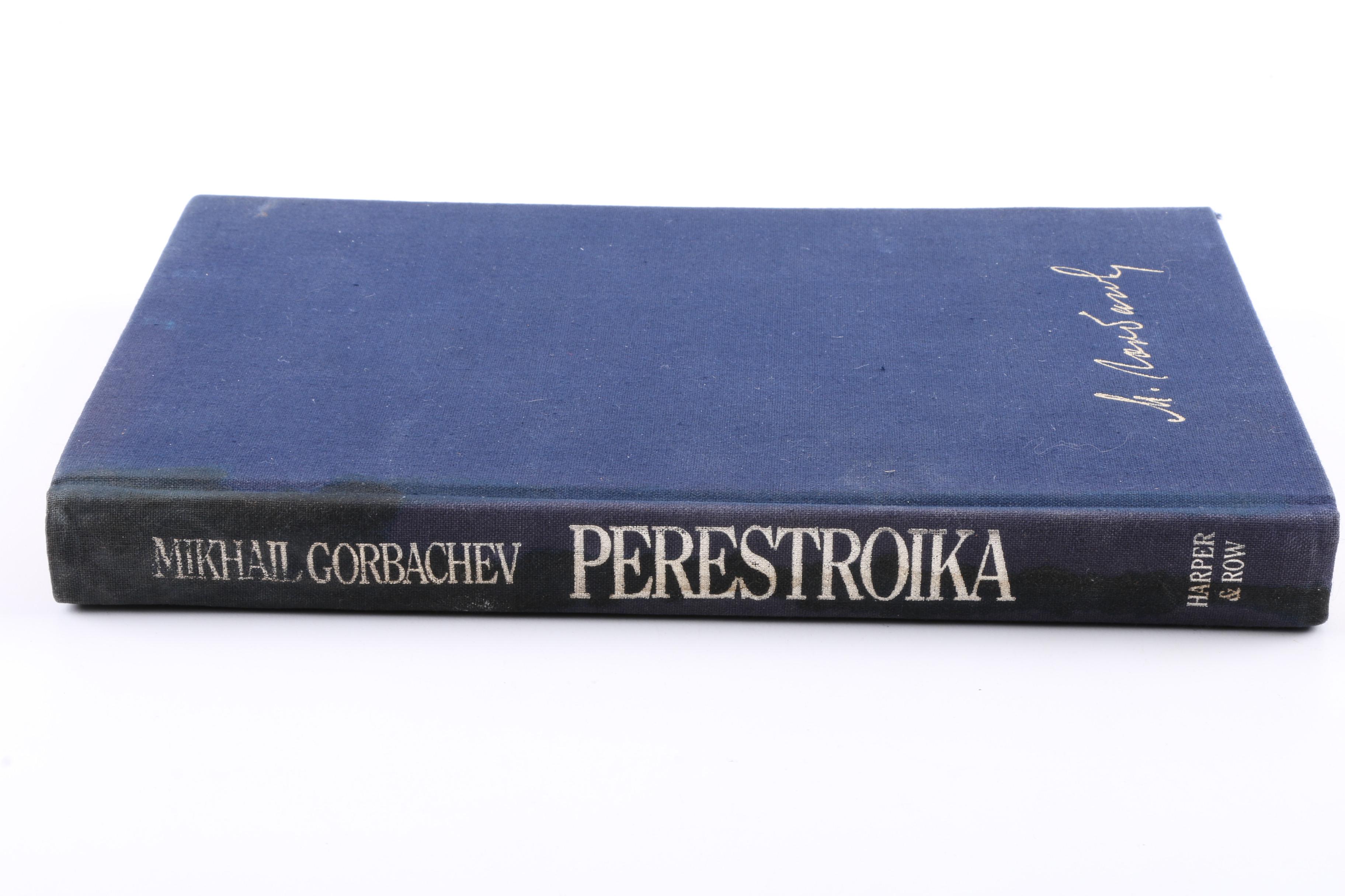 First Edition "Perestroika" Signed by Mikhail Gorbachev