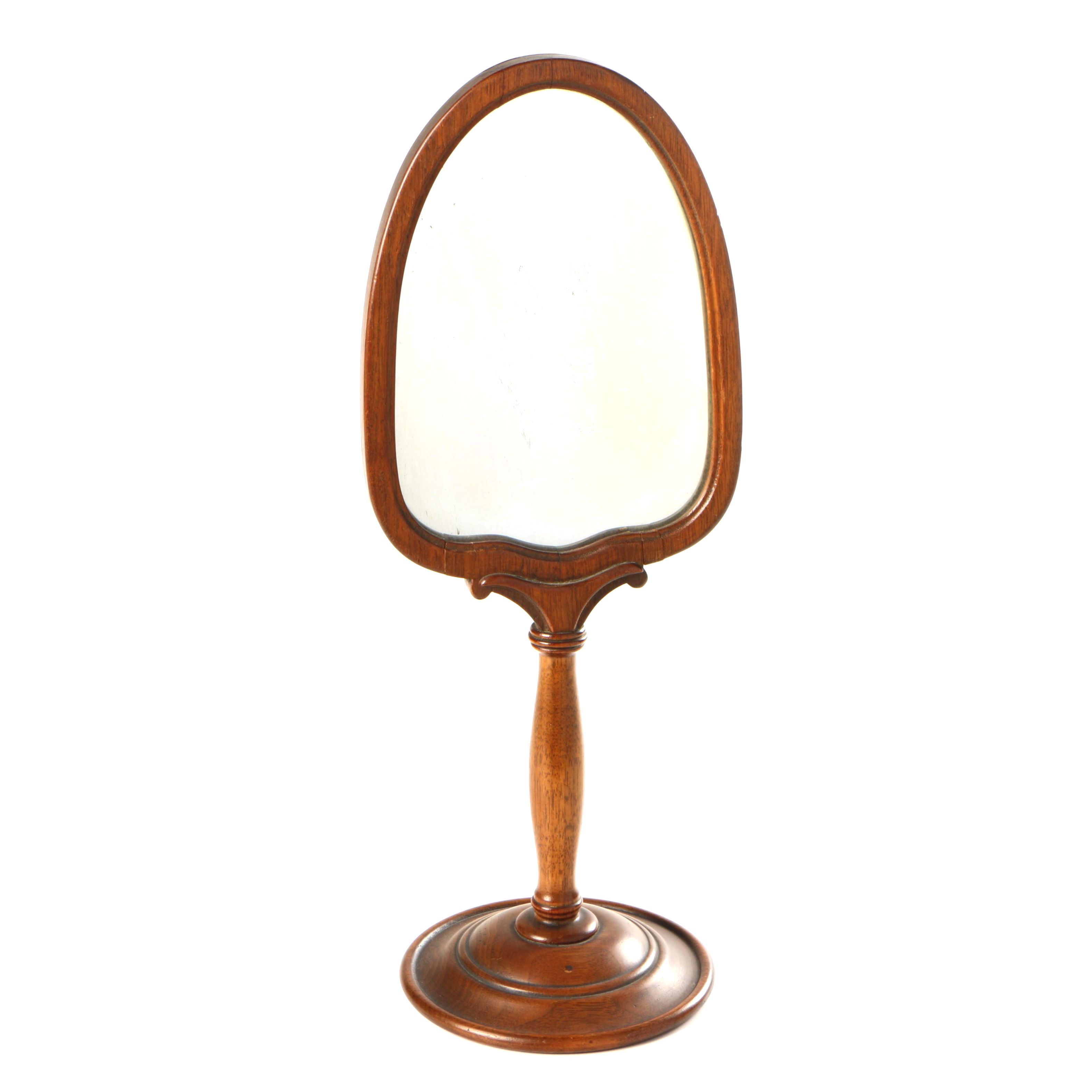 Wood Framed Mirror on Stand