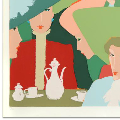 Amleto dalla Costa "Fanno - Salotto" Signed Limited Edition Serigraph