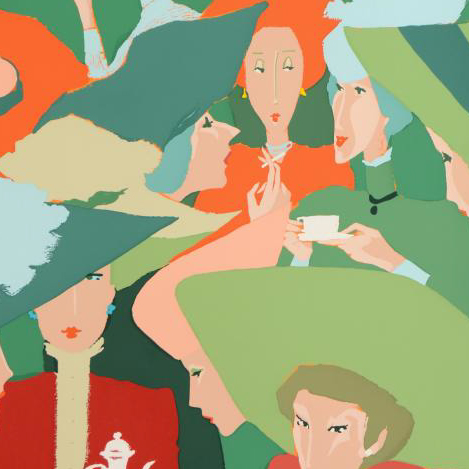 Amleto dalla Costa "Fanno - Salotto" Signed Limited Edition Serigraph