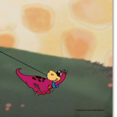 "The Flintstones Walking Dino" Universal Studios Sericel