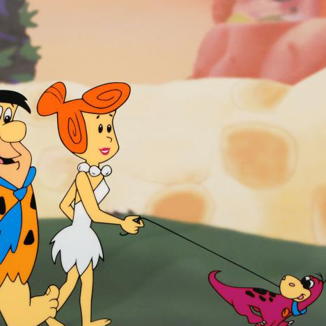 "The Flintstones Walking Dino" Universal Studios Sericel