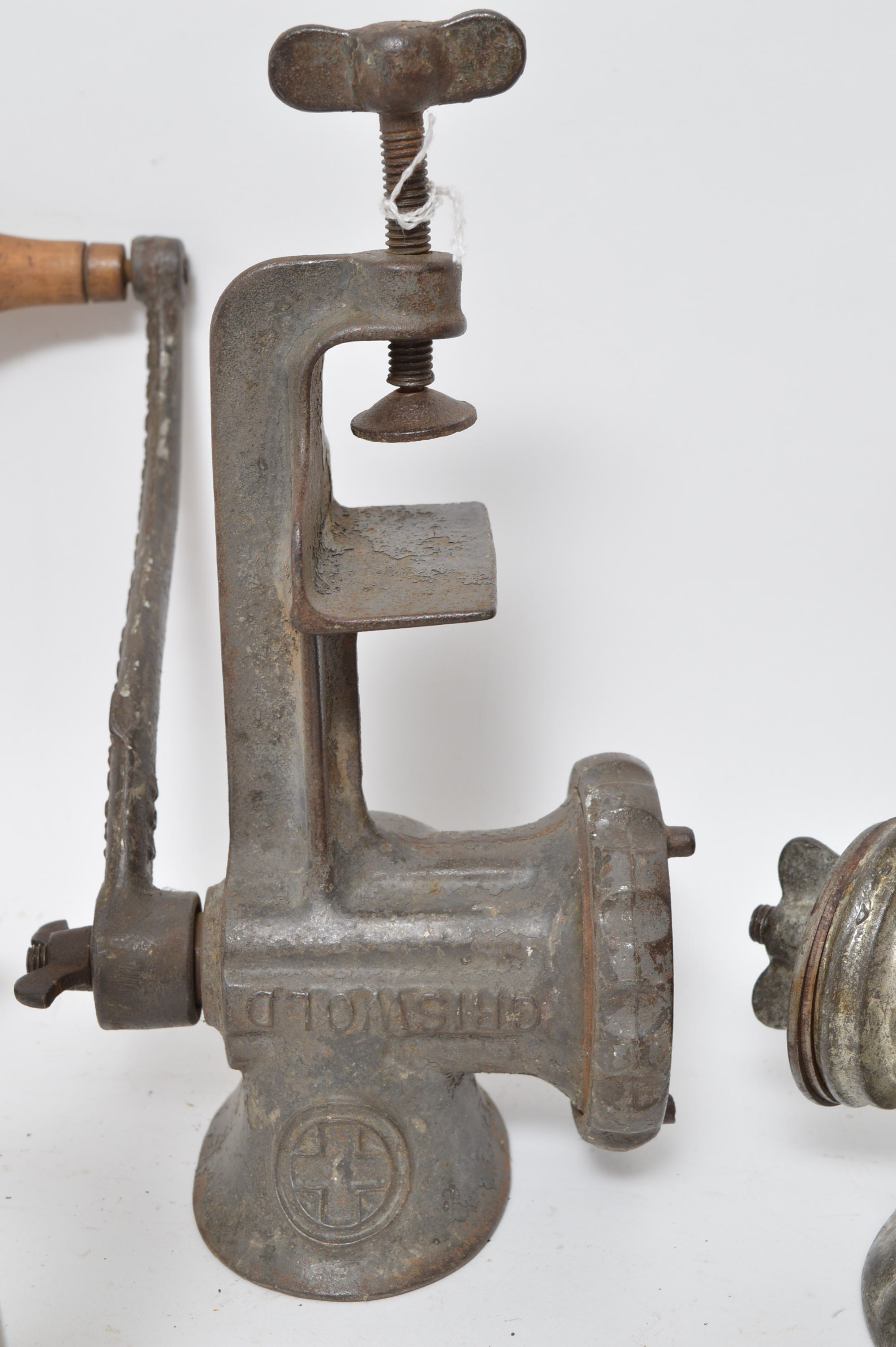 Vintage Hand-Crank Meat Grinders