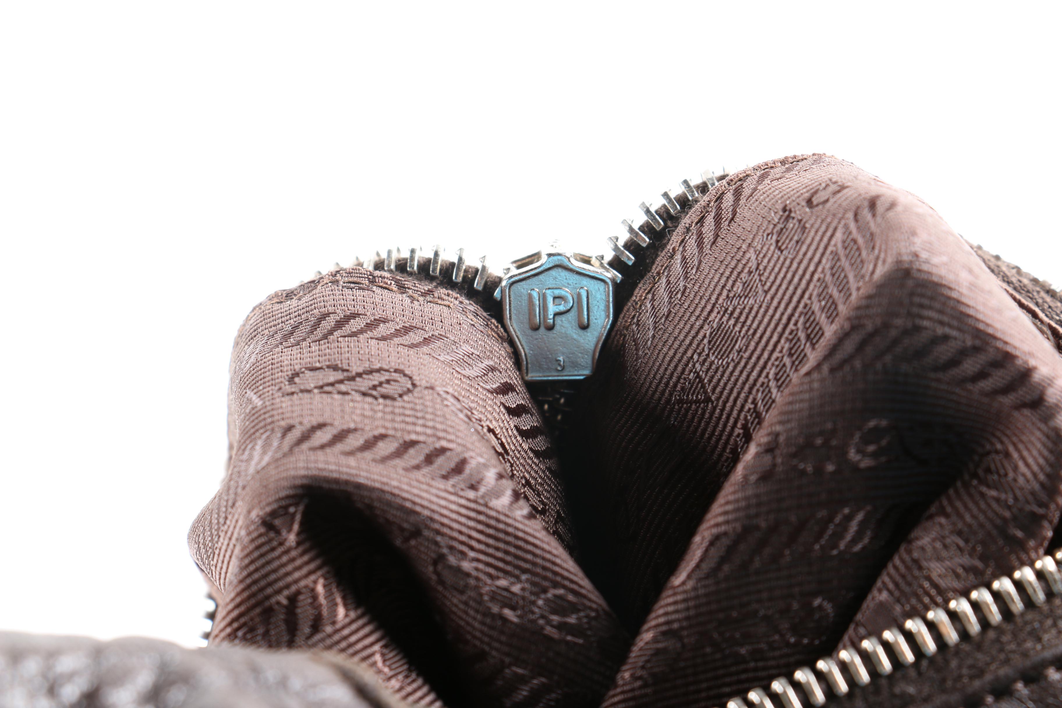 Prada Black Nylon and Leather Shoulder Tote