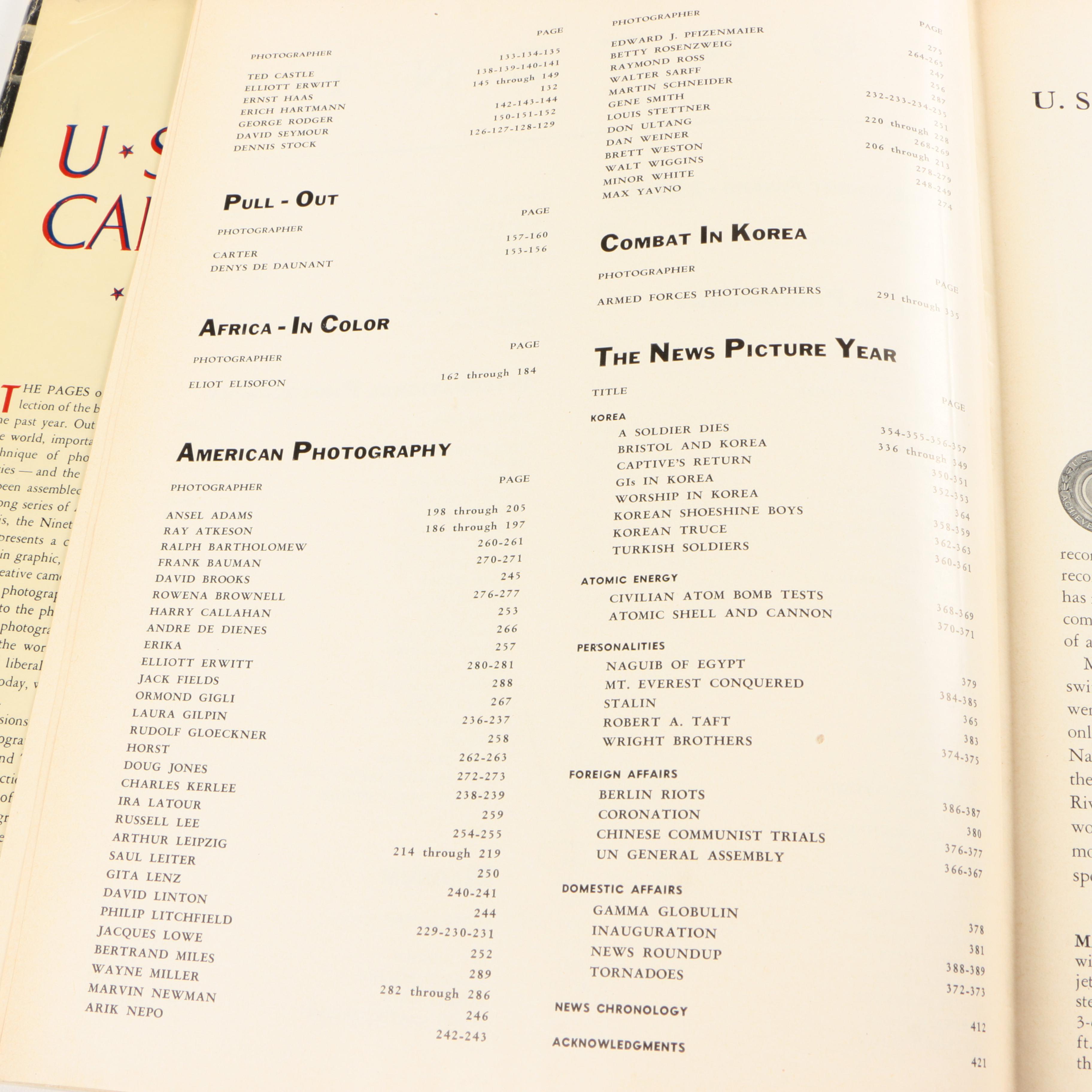 1950s Three Volumes of "U.S. Camera" Edited by Tom Maloney