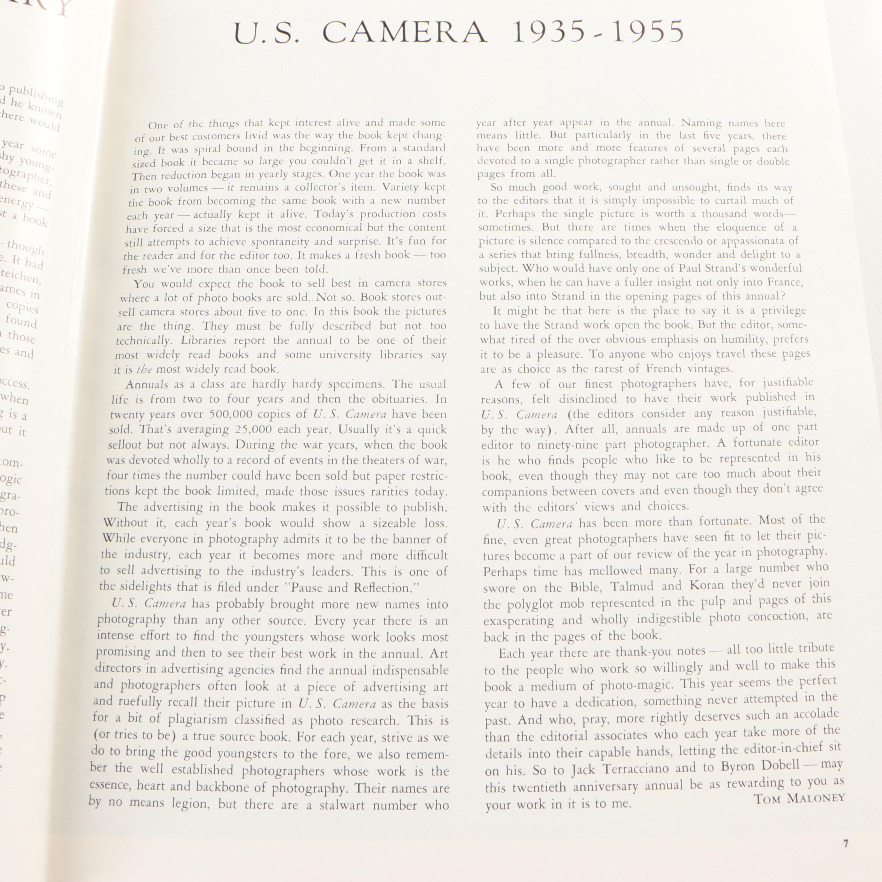 1950s Three Volumes of "U.S. Camera" Edited by Tom Maloney
