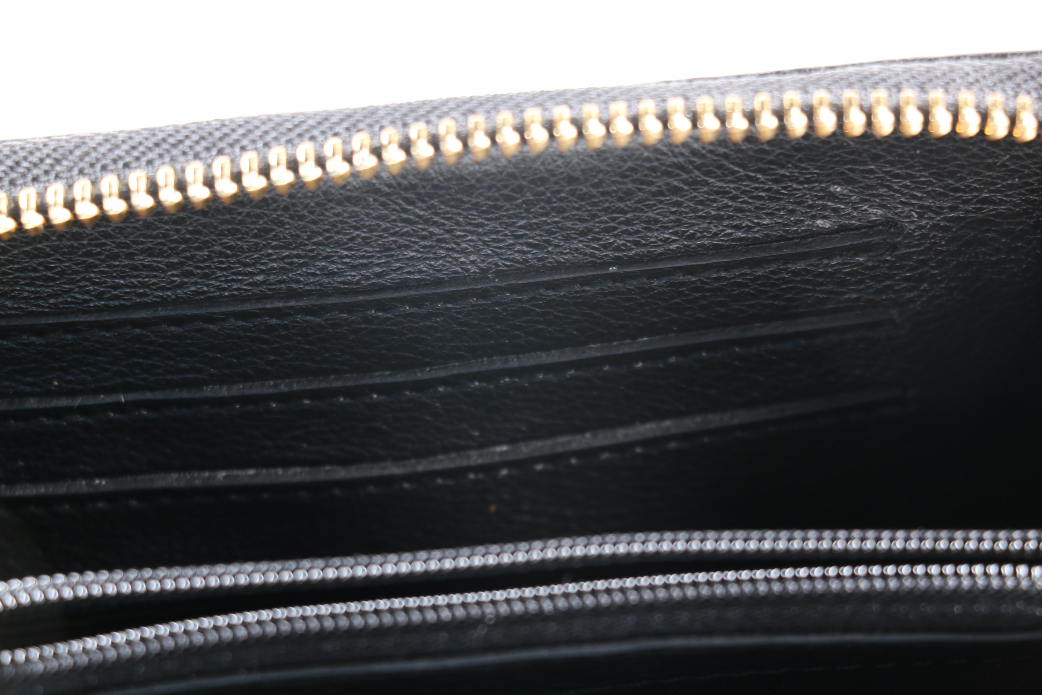 Tory Burch Black Leather Wristlet