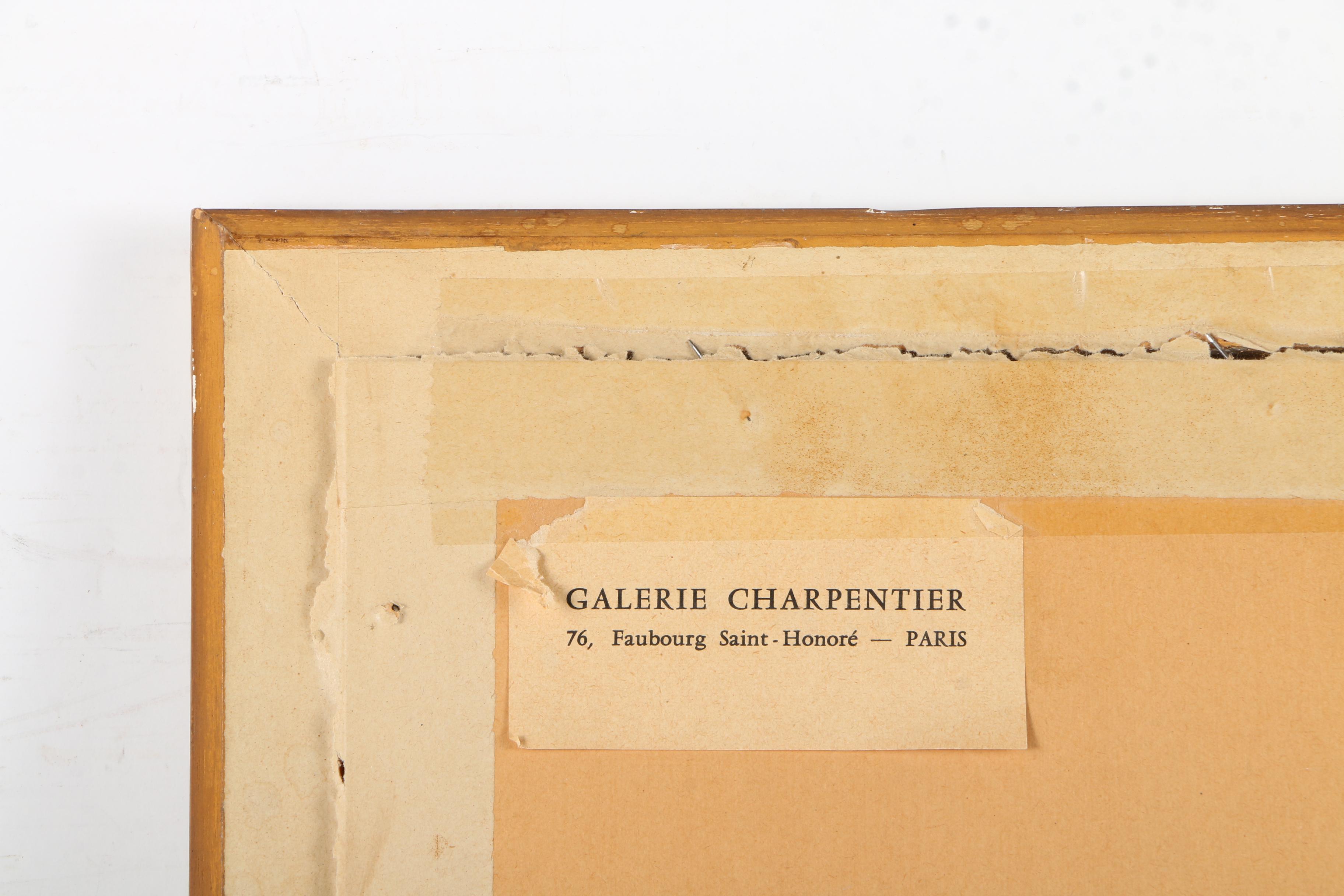 Tony Agostini Mid-Century Mixed Media on Paper "L'Atelier"