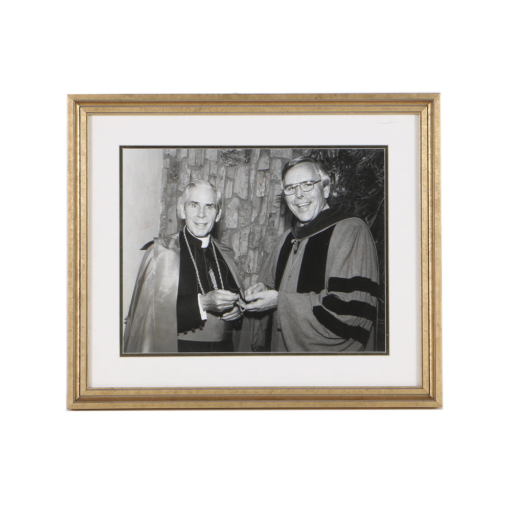 Silver Gelatin Print of Dr. Robert Schuller and Archbishop